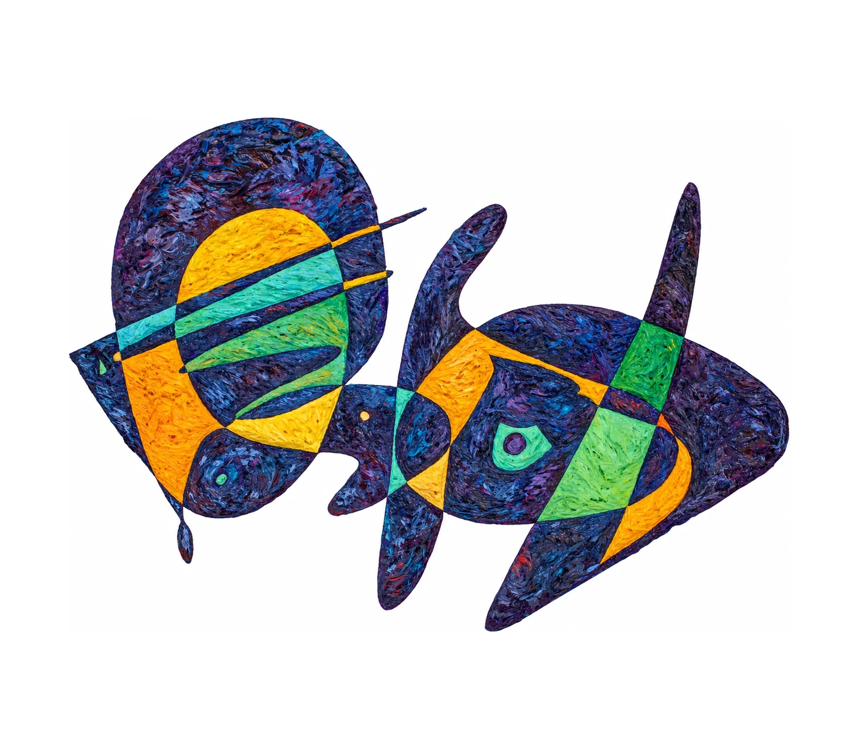 Gabon artwork by Gheorghe Virtosu from the Art of the World series