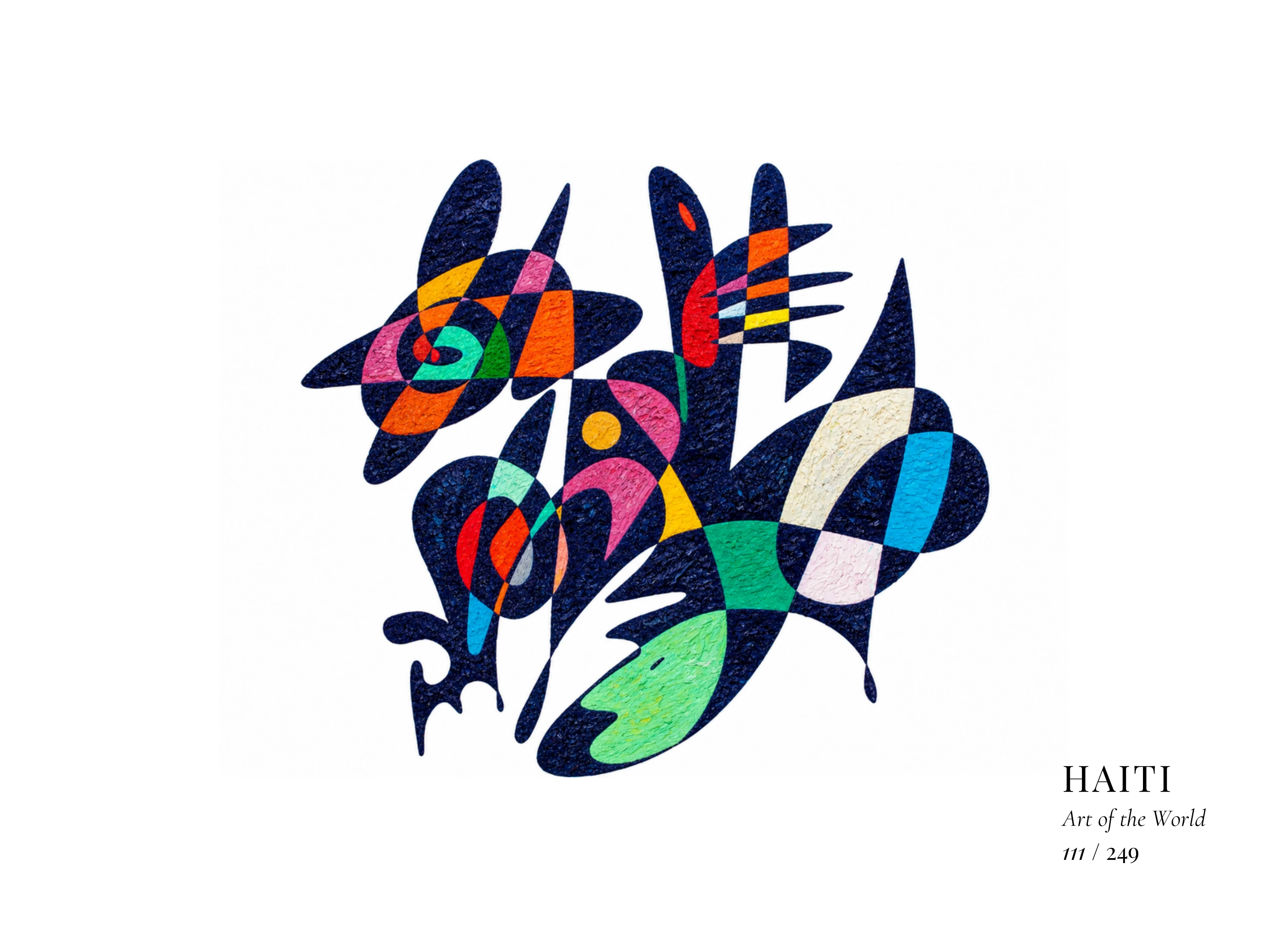 Haiti artwork by Gheorghe Virtosu from the Art of the World series