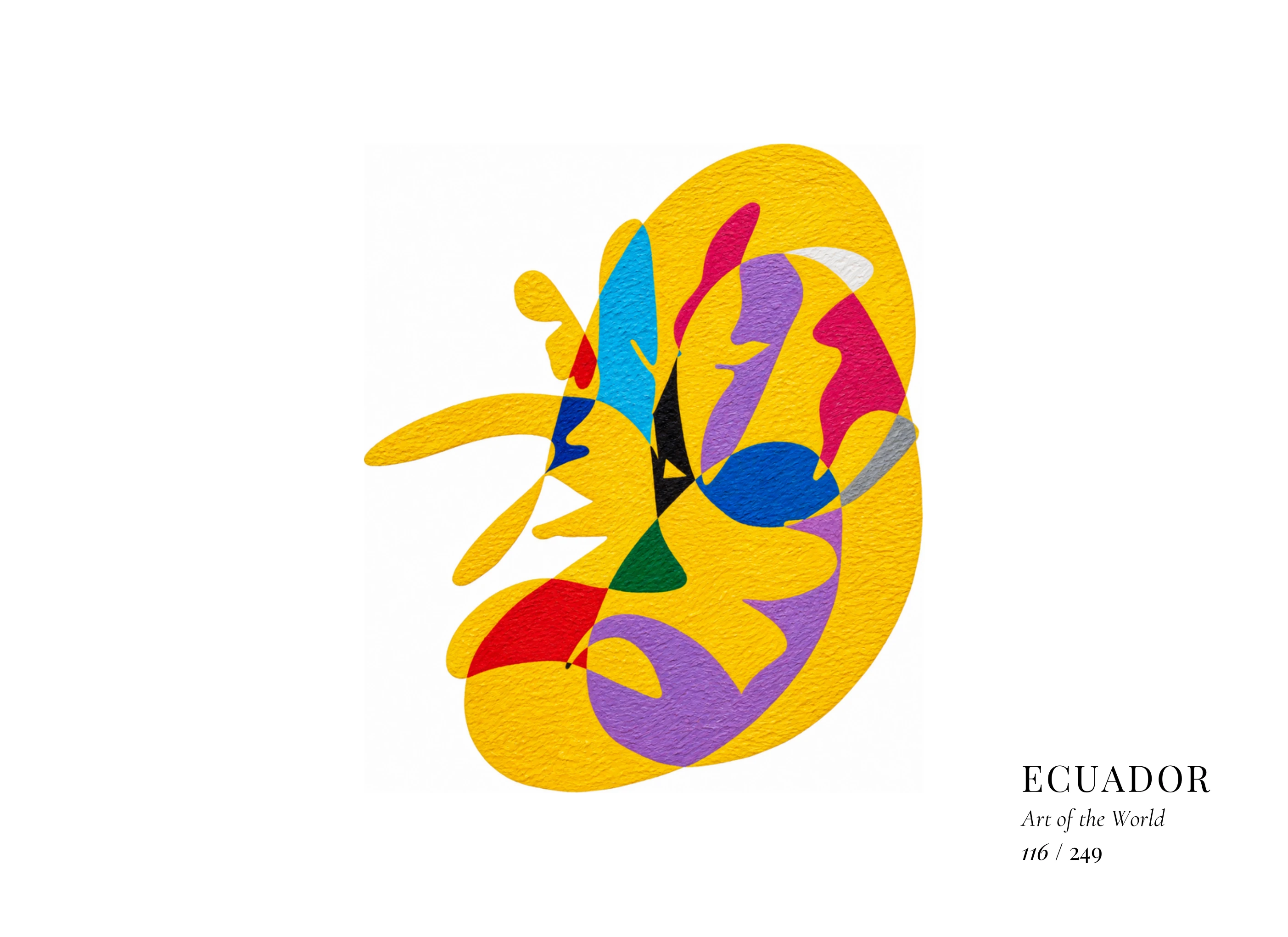 Ecuador artwork by Gheorghe Virtosu from the Art of the World series