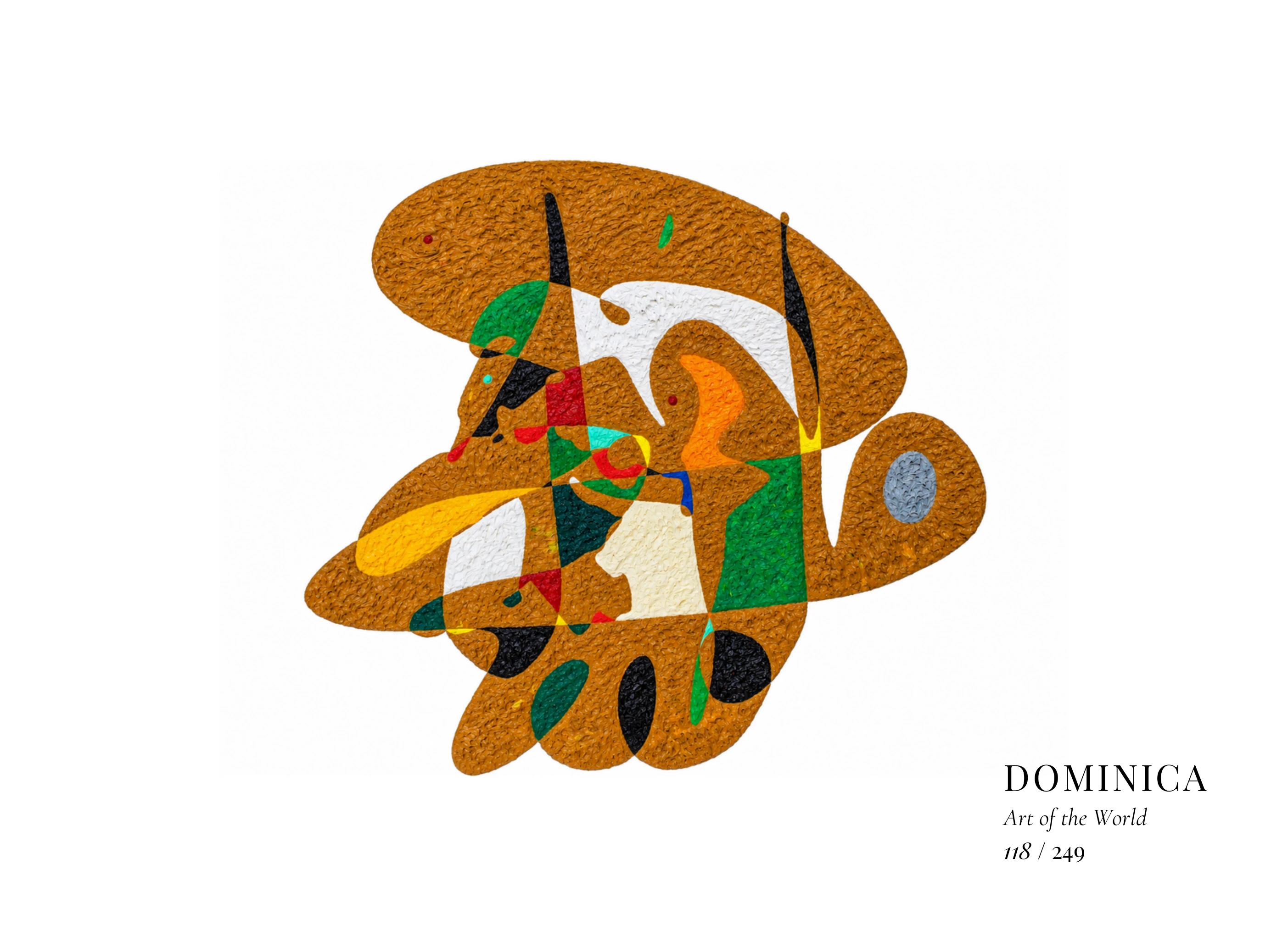 Dominica artwork by Gheorghe Virtosu from the Art of the World series