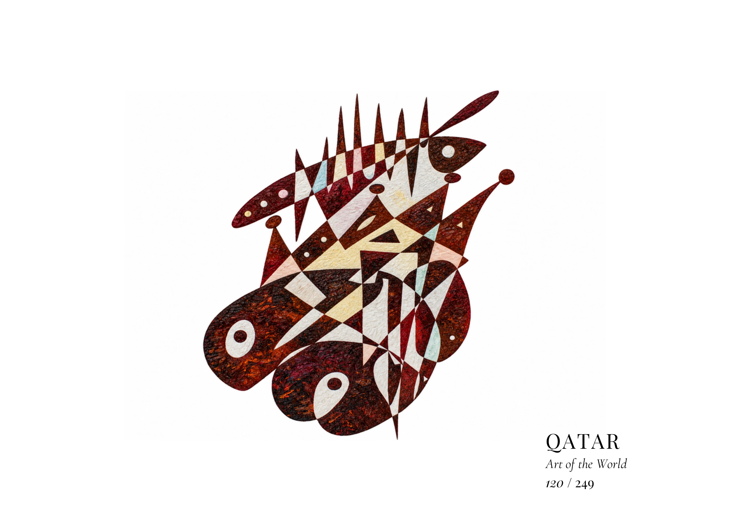 Qatar artwork by Gheorghe Virtosu from the Art of the World series