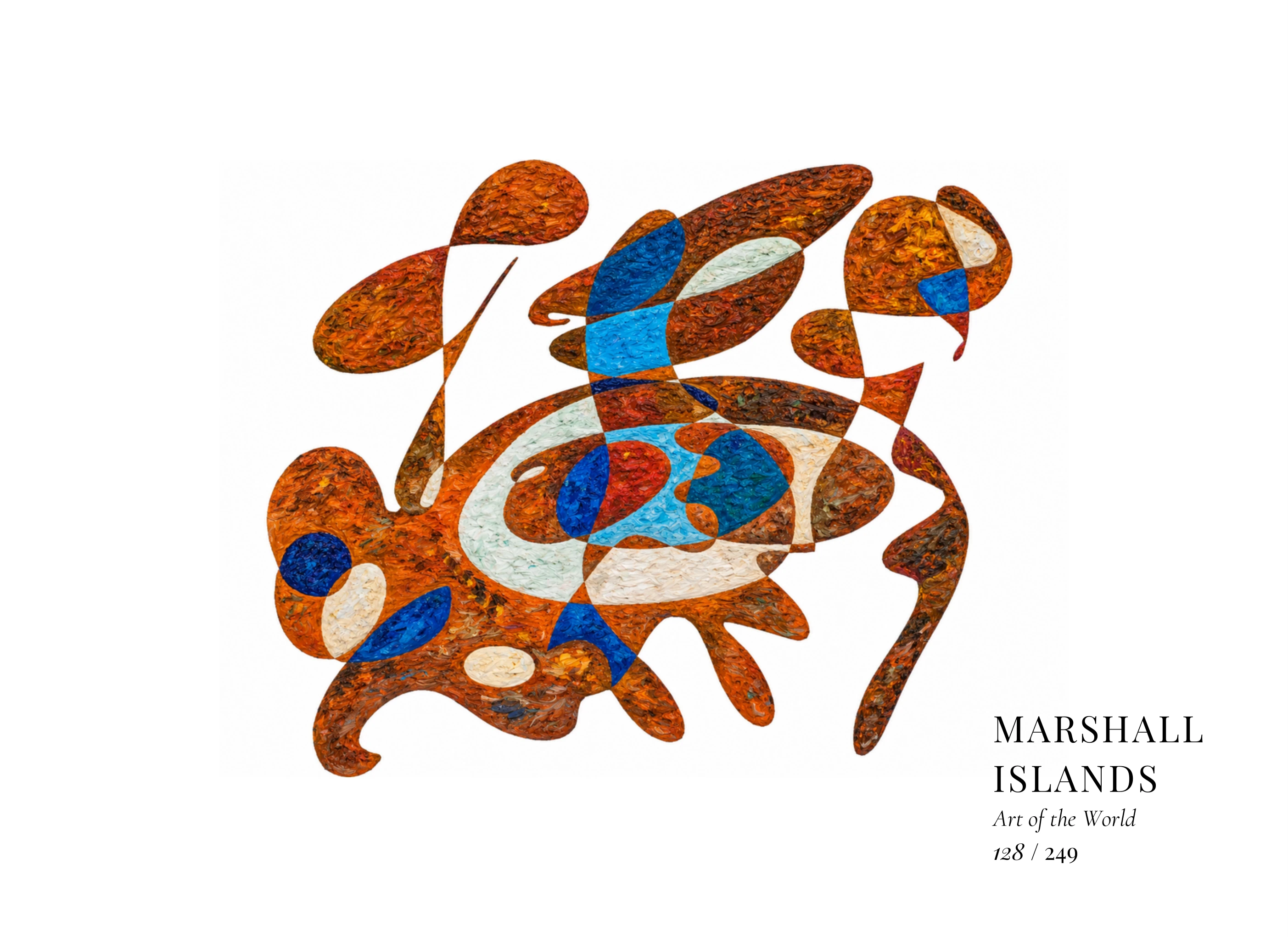 Marshall Islands artwork by Gheorghe Virtosu from the Art of the World series
