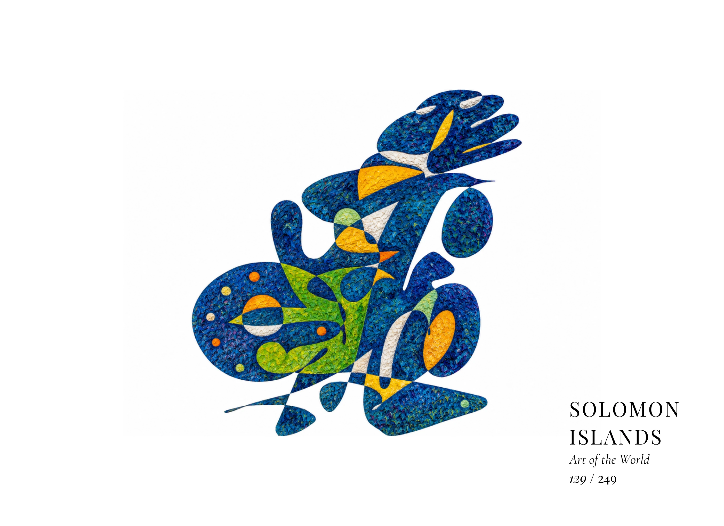 Solomon Islands artwork by Gheorghe Virtosu from the Art of the World series