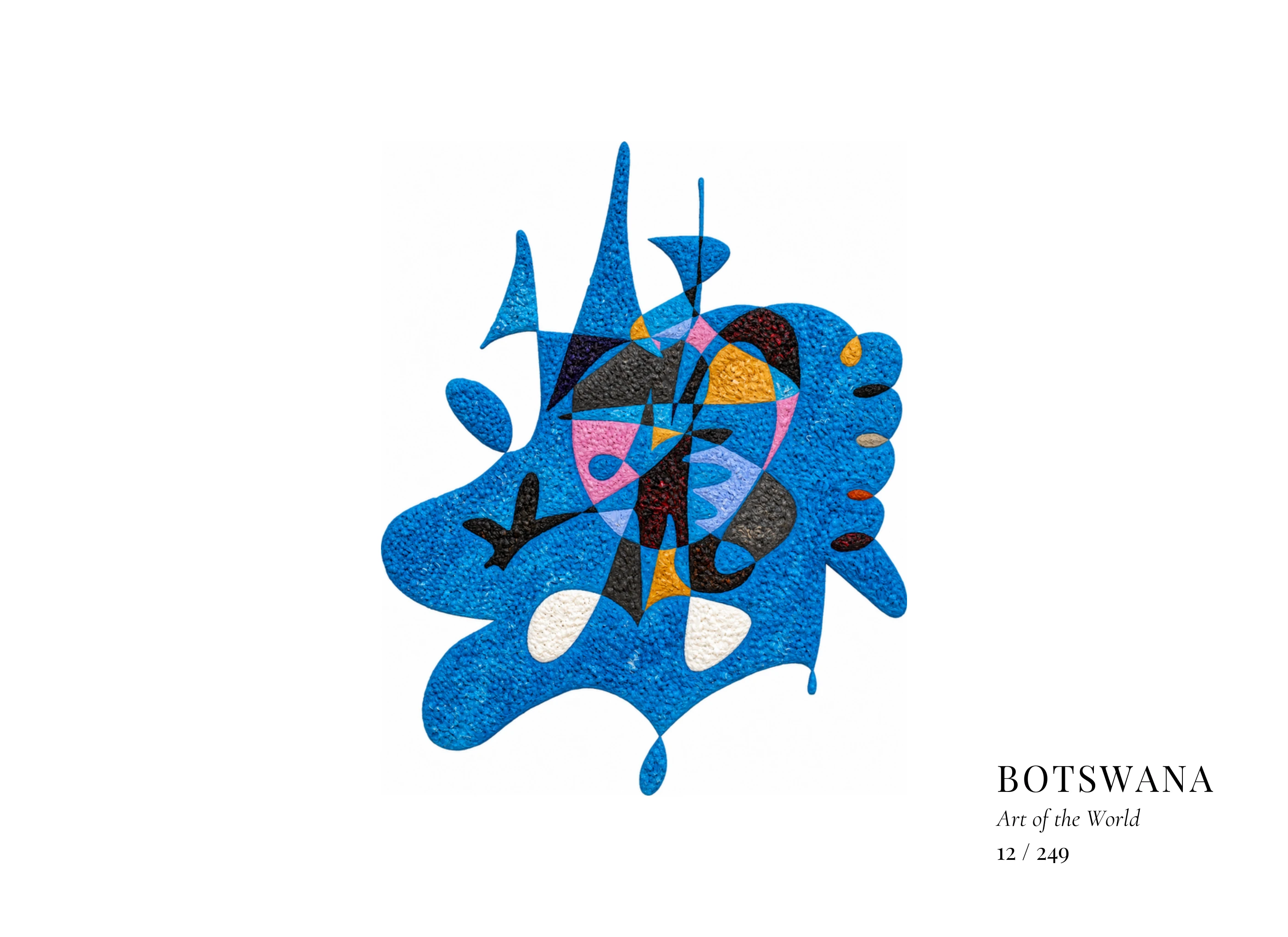 Botswana artwork by Gheorghe Virtosu from the Art of the World series
