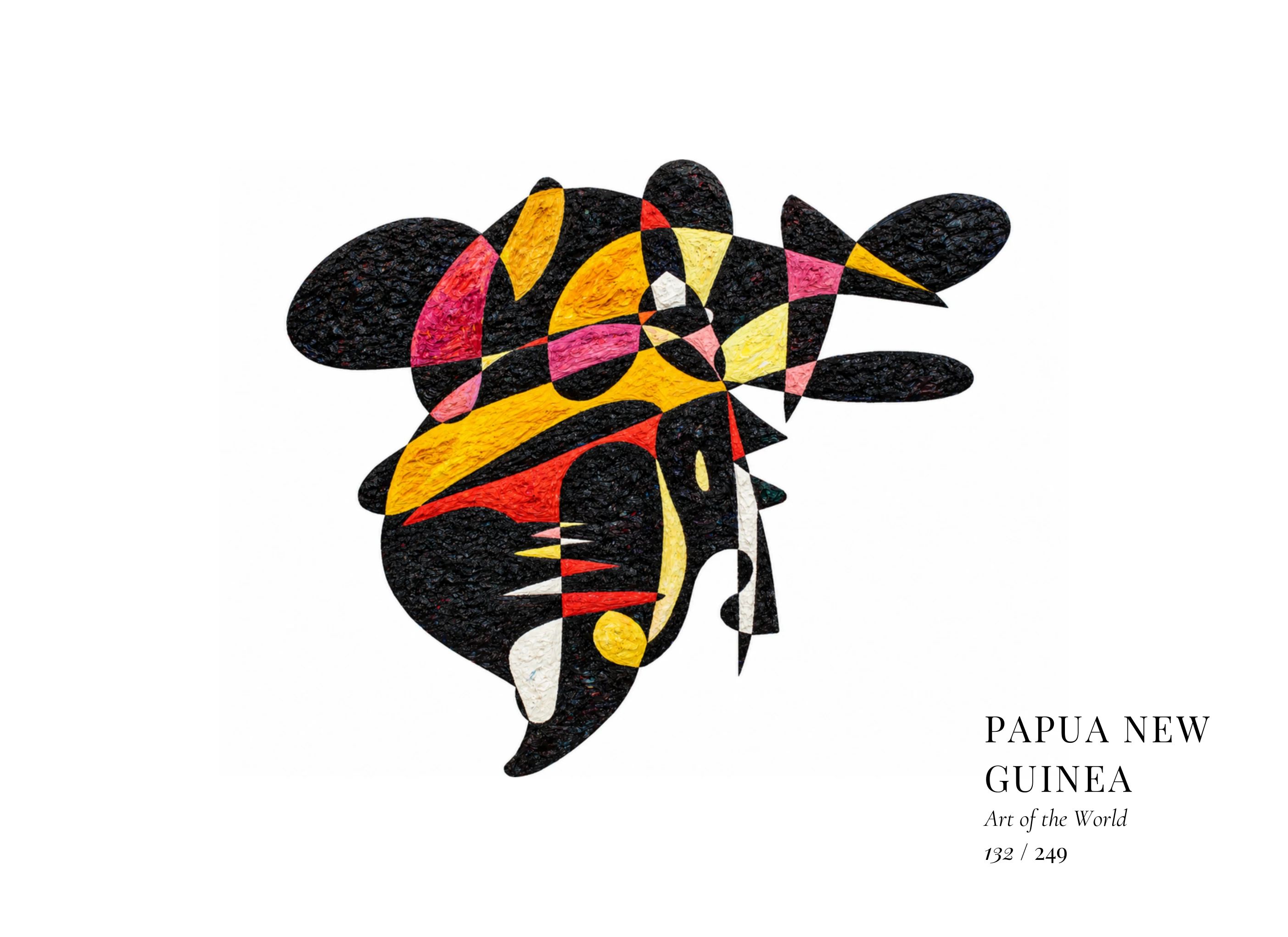Papua New Guinea artwork by Gheorghe Virtosu from the Art of the World series