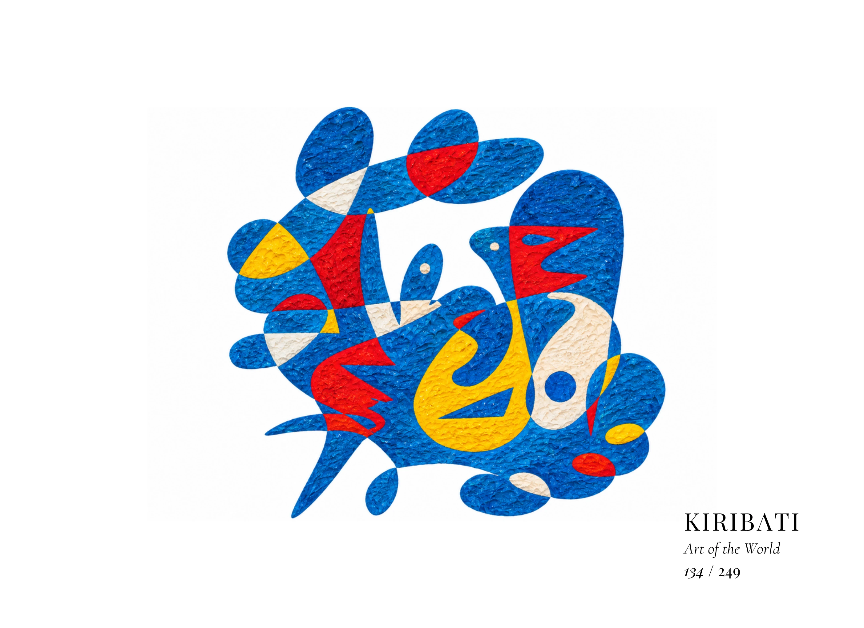 Kiribati artwork by Gheorghe Virtosu from the Art of the World series