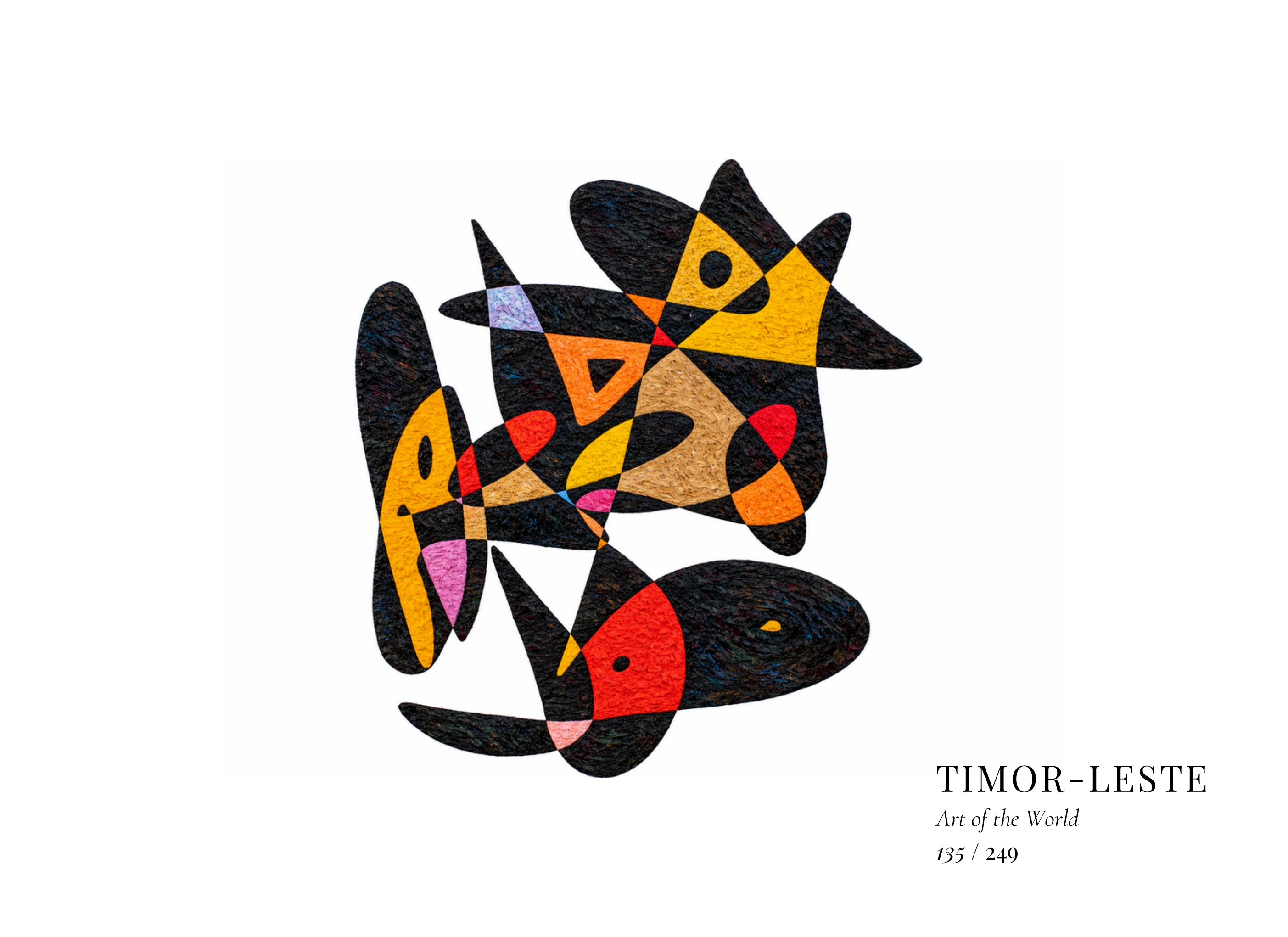 Timor-Leste artwork by Gheorghe Virtosu from the Art of the World series