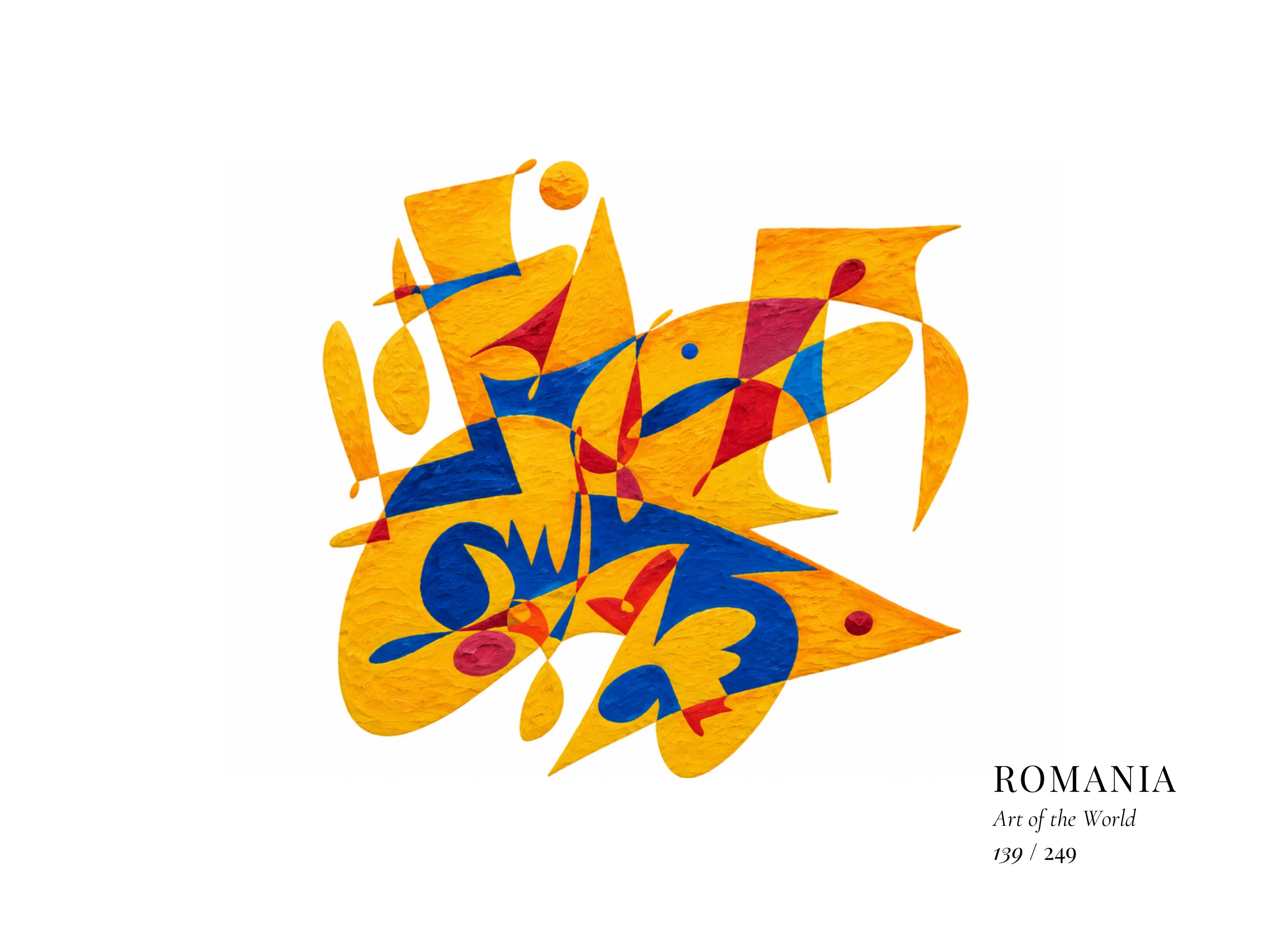 Romania artwork by Gheorghe Virtosu from the Art of the World series