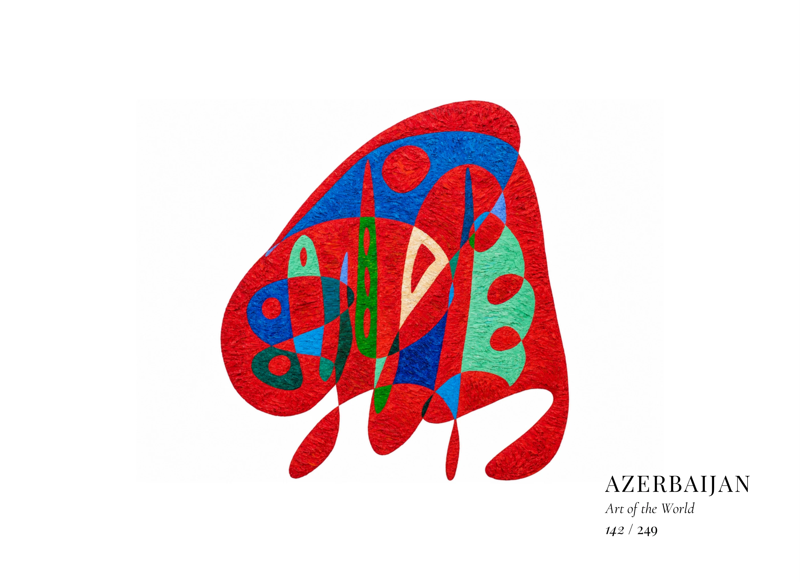 Azerbaijan artwork by Gheorghe Virtosu from the Art of the World series