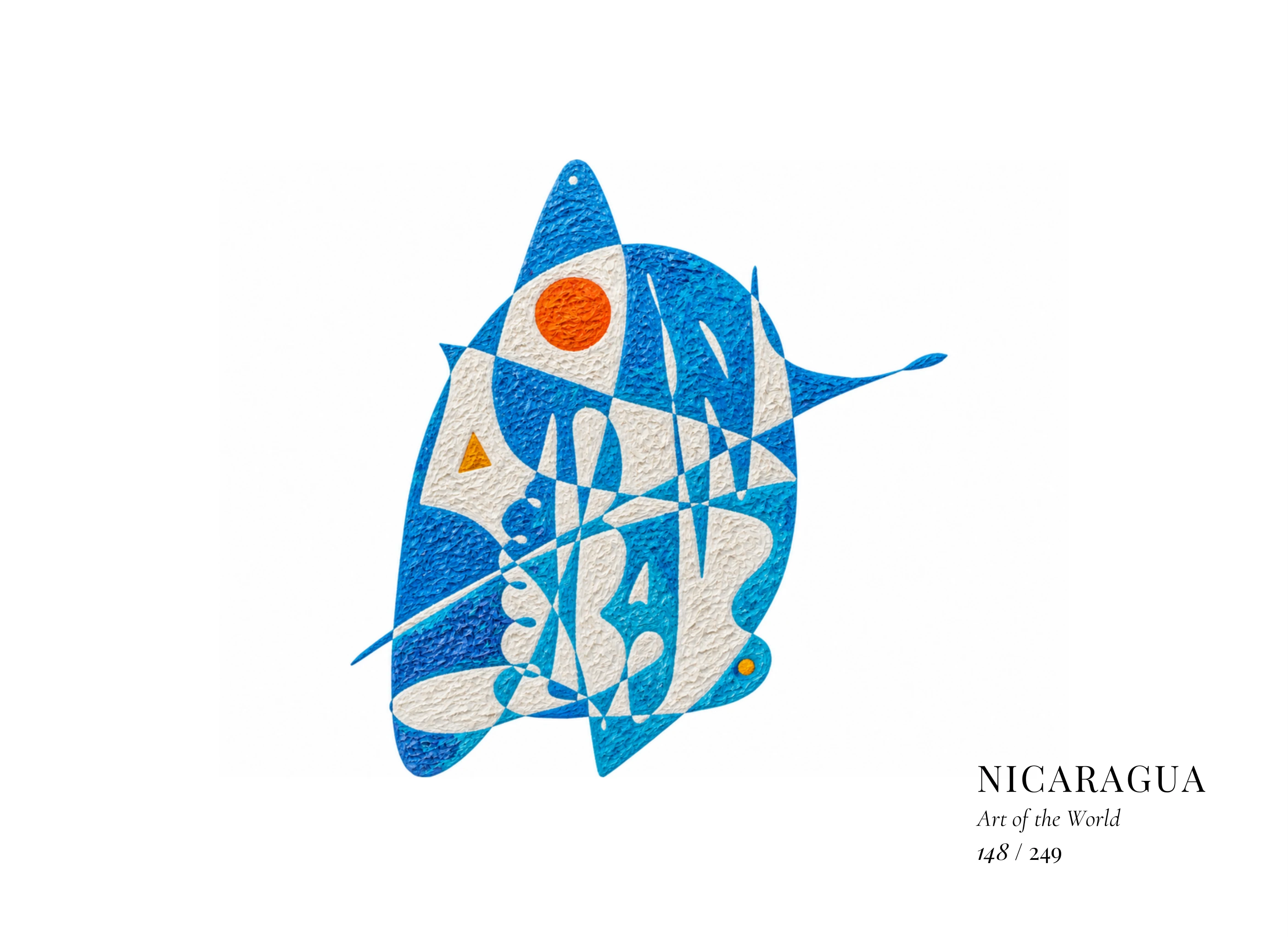 Nicaragua artwork by Gheorghe Virtosu from the Art of the World series