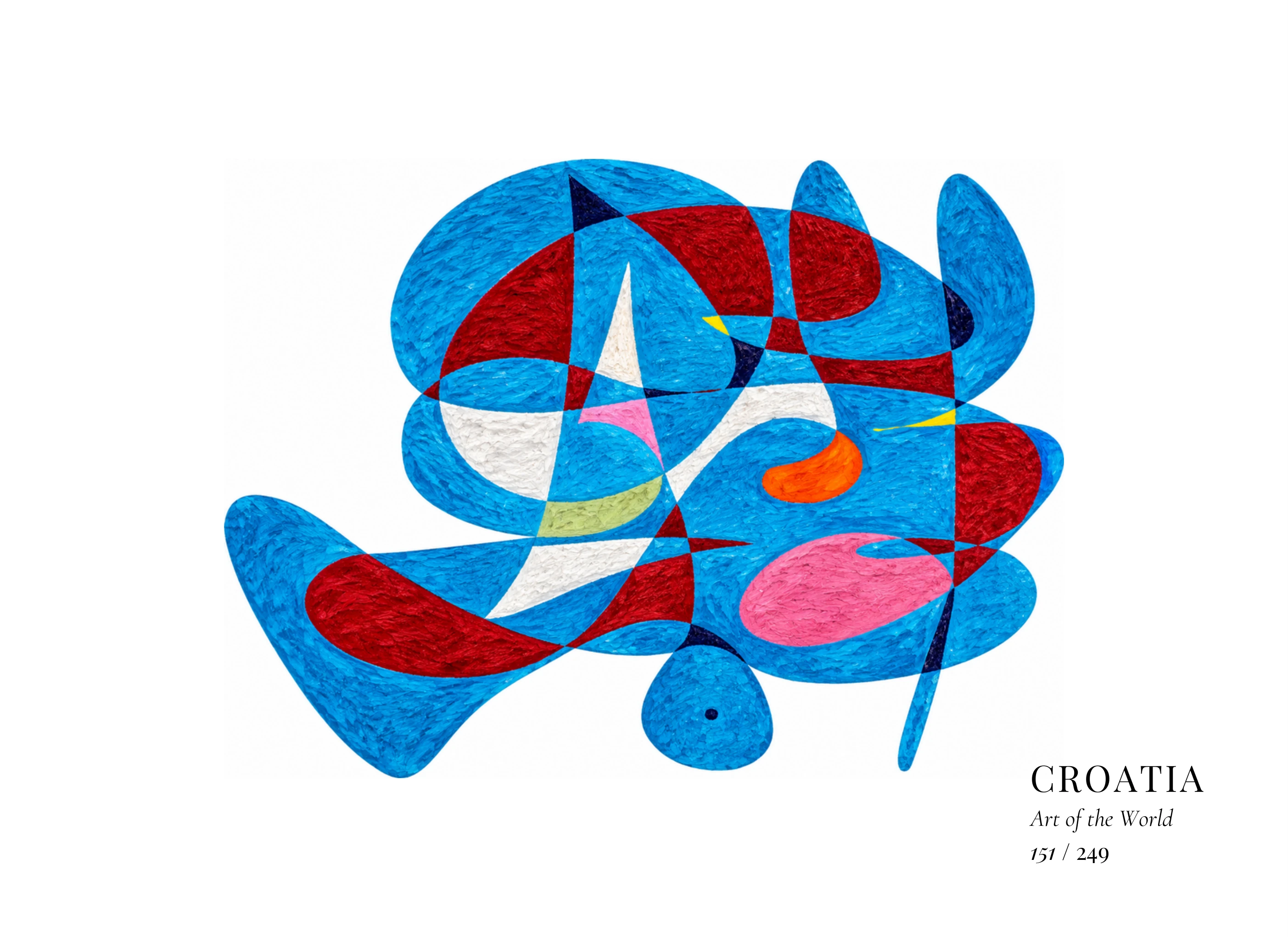 Croatia artwork by Gheorghe Virtosu from the Art of the World series