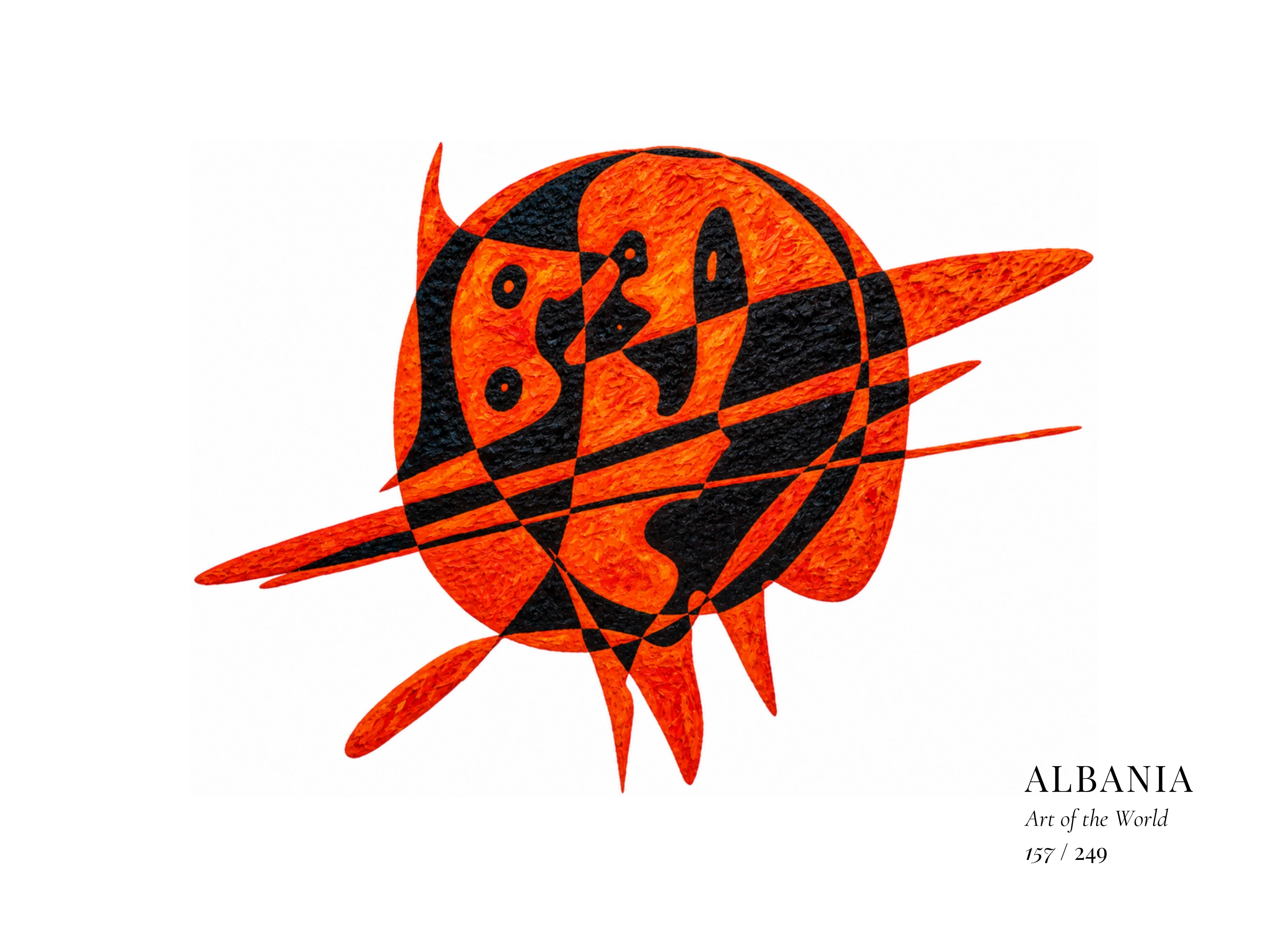 Albania artwork by Gheorghe Virtosu from the Art of the World series