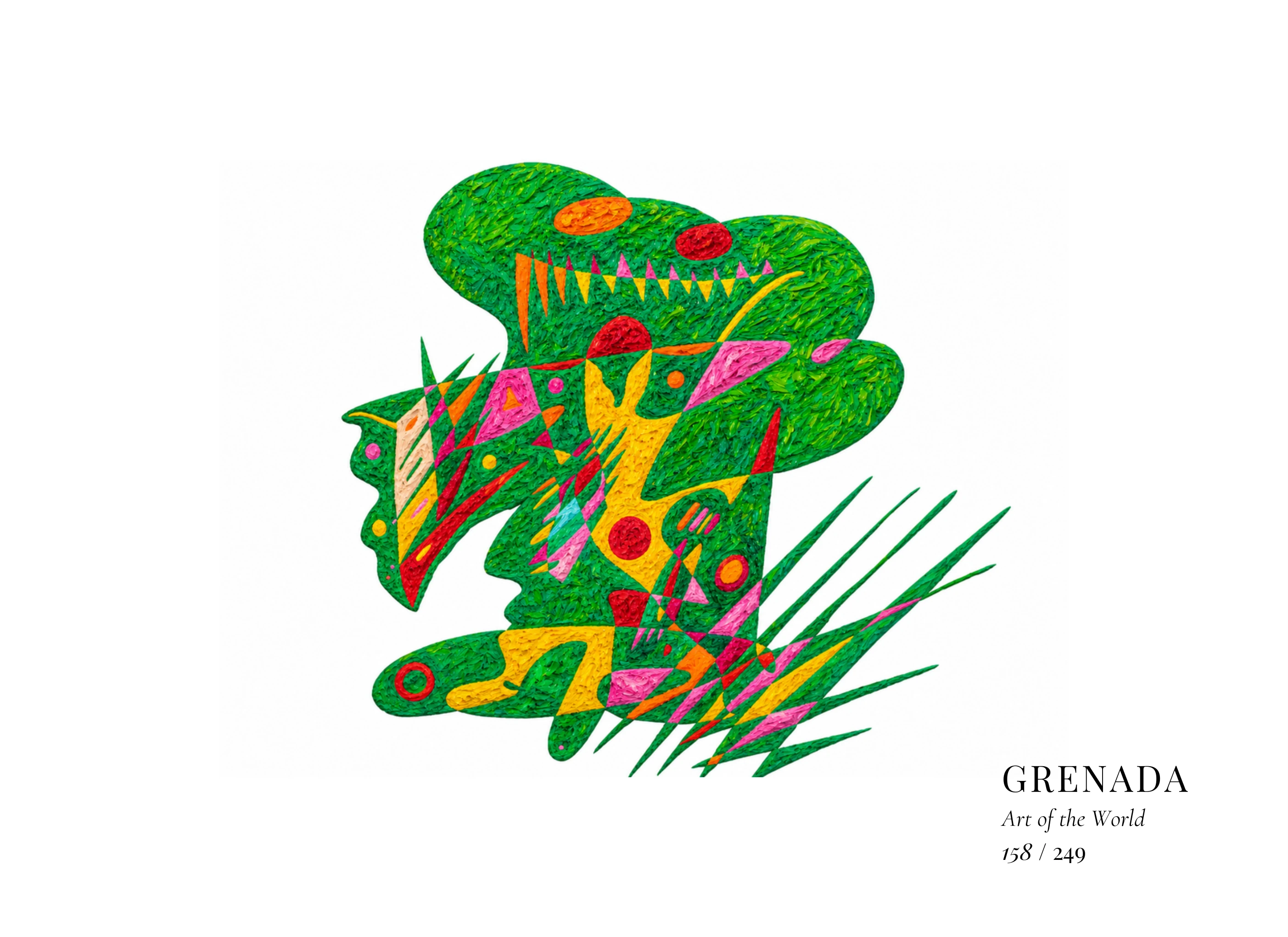 Grenada artwork by Gheorghe Virtosu from the Art of the World series
