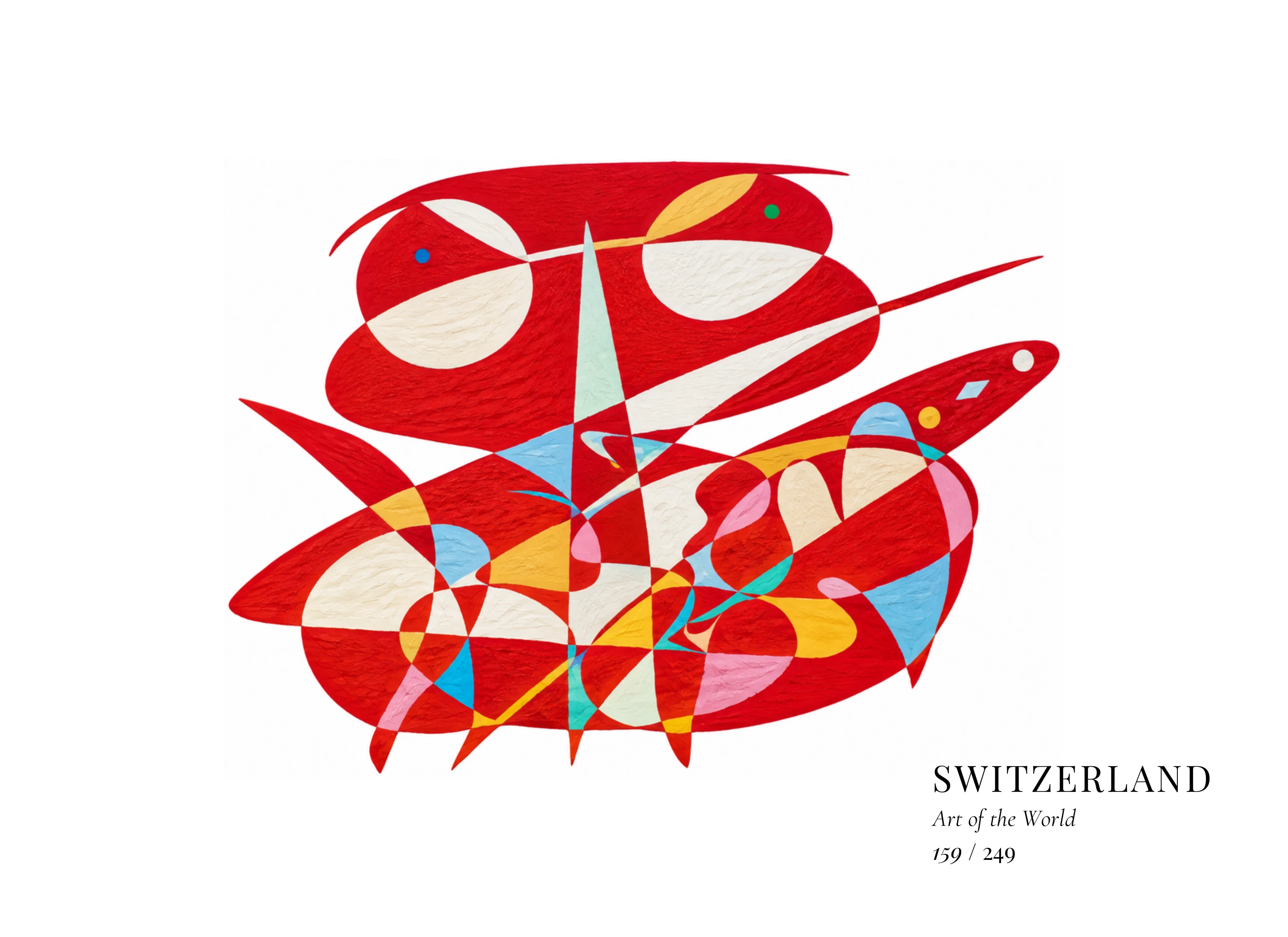 Switzerland artwork by Gheorghe Virtosu from the Art of the World series