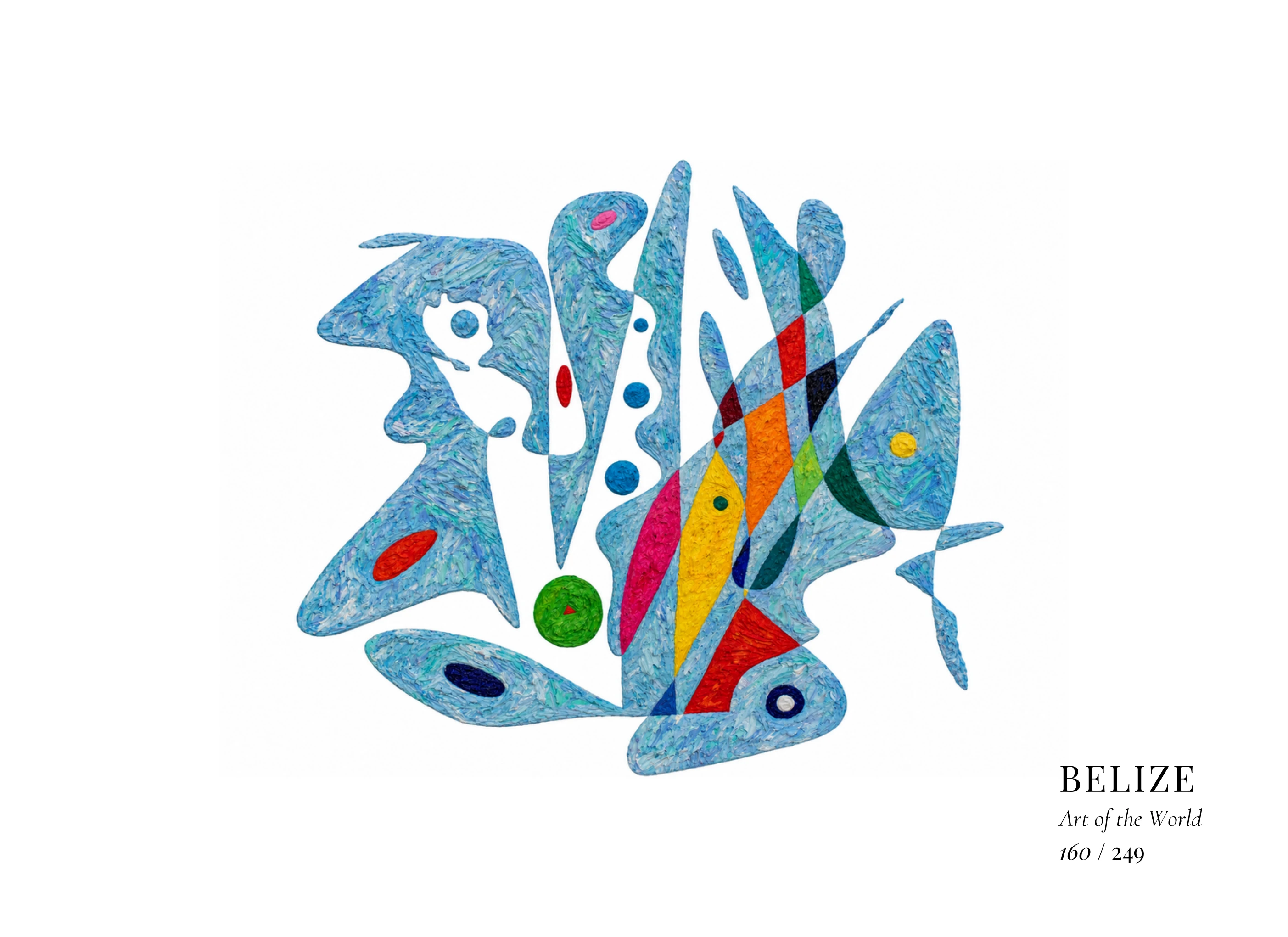 Belize artwork by Gheorghe Virtosu from the Art of the World series
