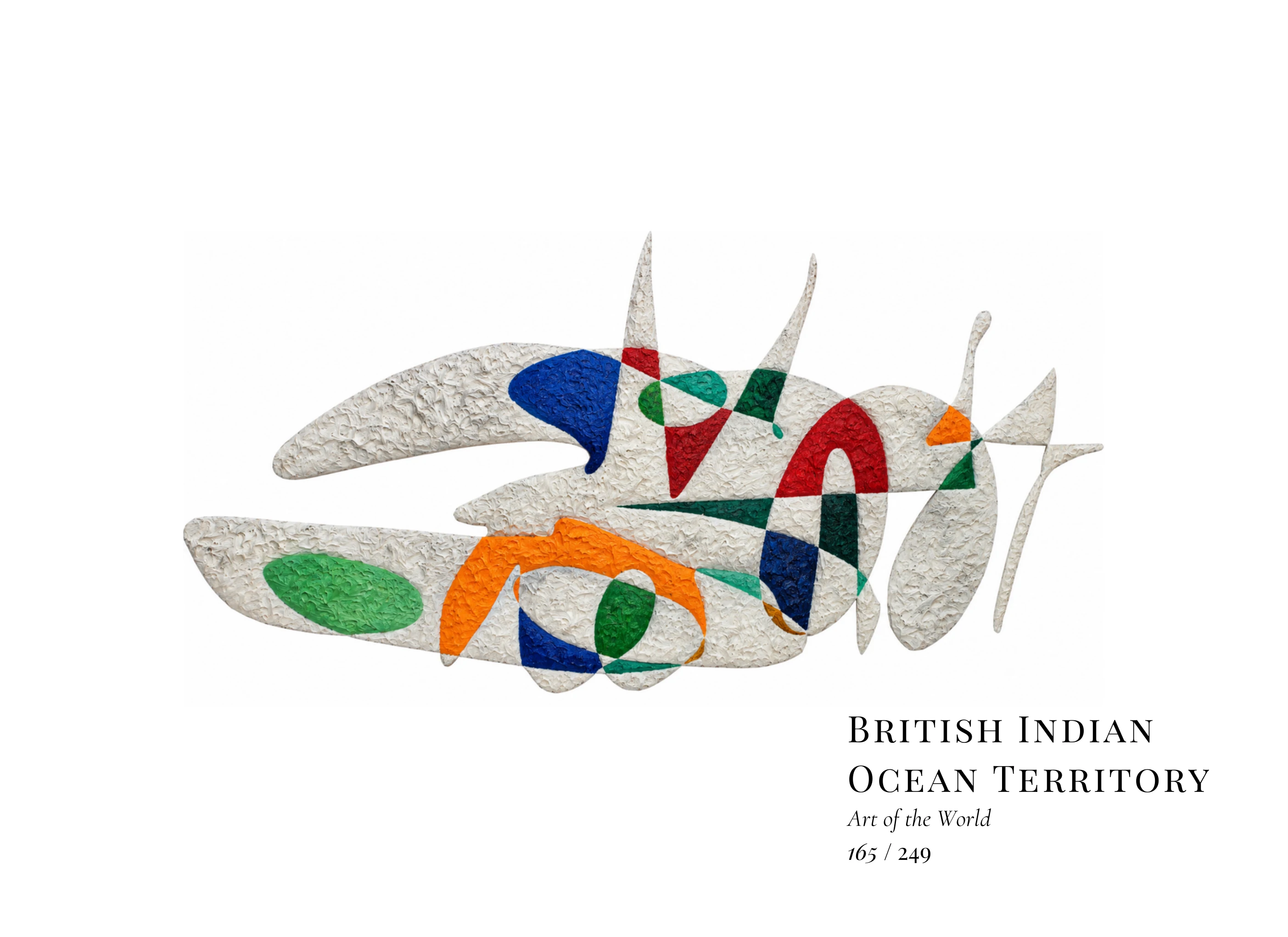 British Indian Ocean Territory artwork by Gheorghe Virtosu from the Art of the World series