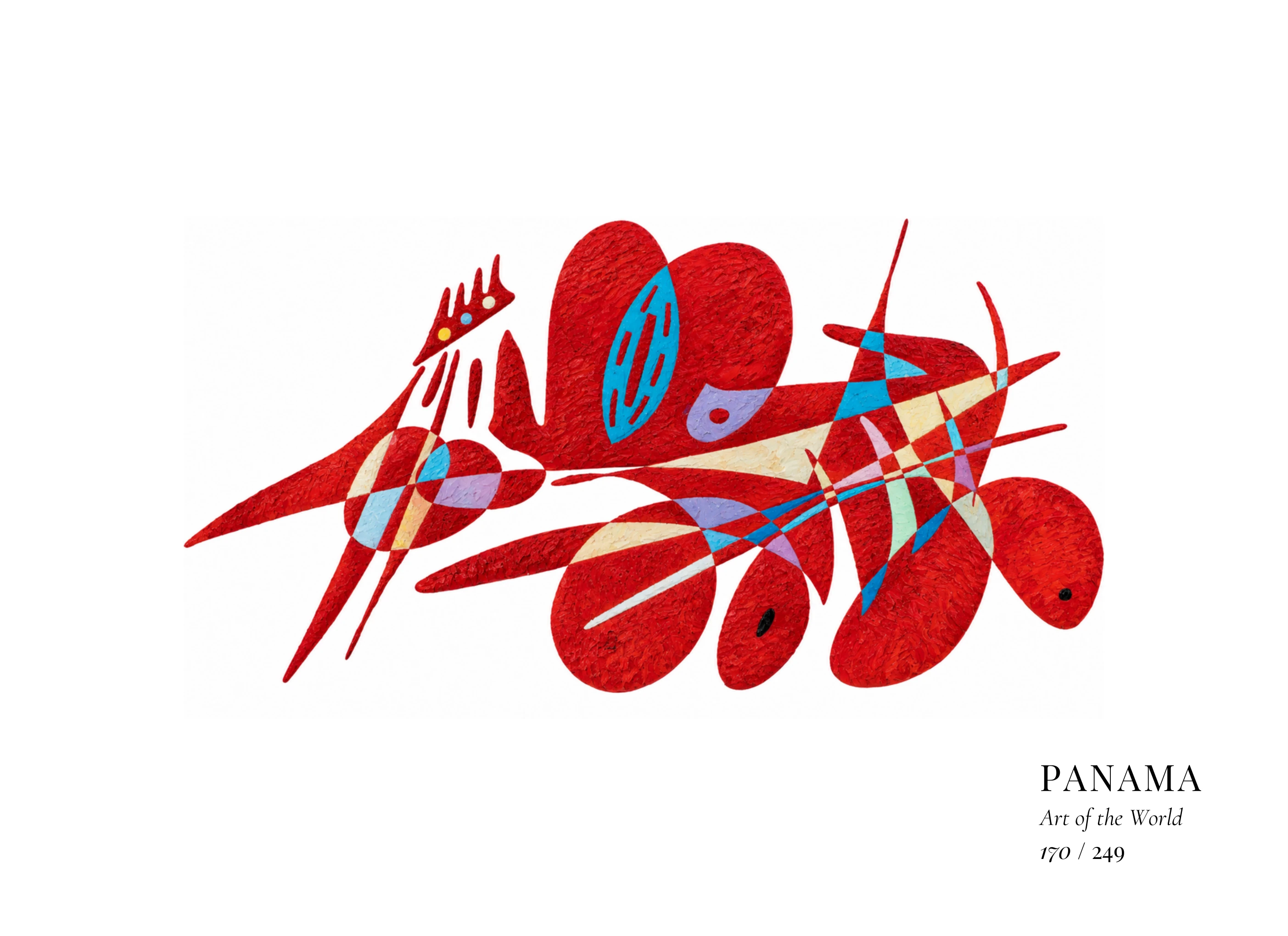 Panama artwork by Gheorghe Virtosu from the Art of the World series