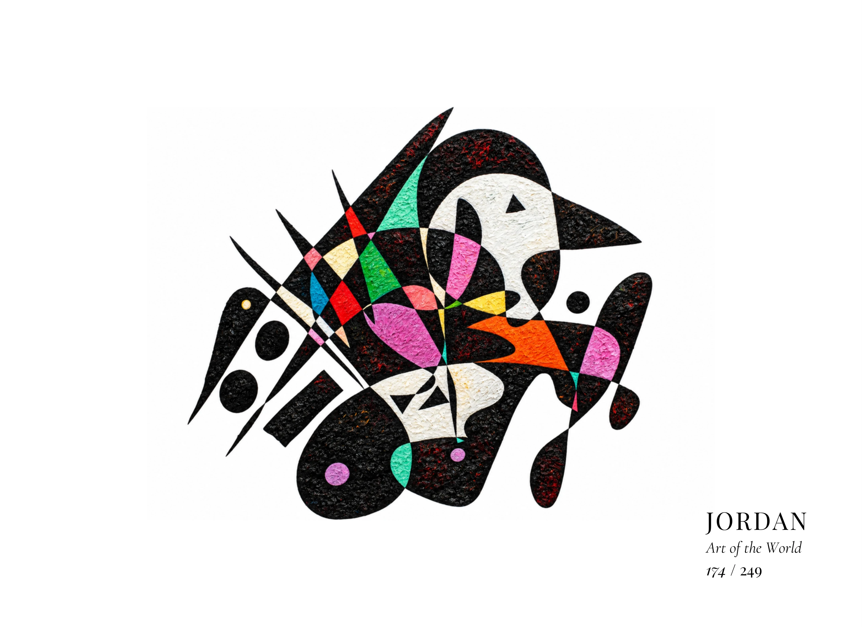 Jordan artwork by Gheorghe Virtosu from the Art of the World series