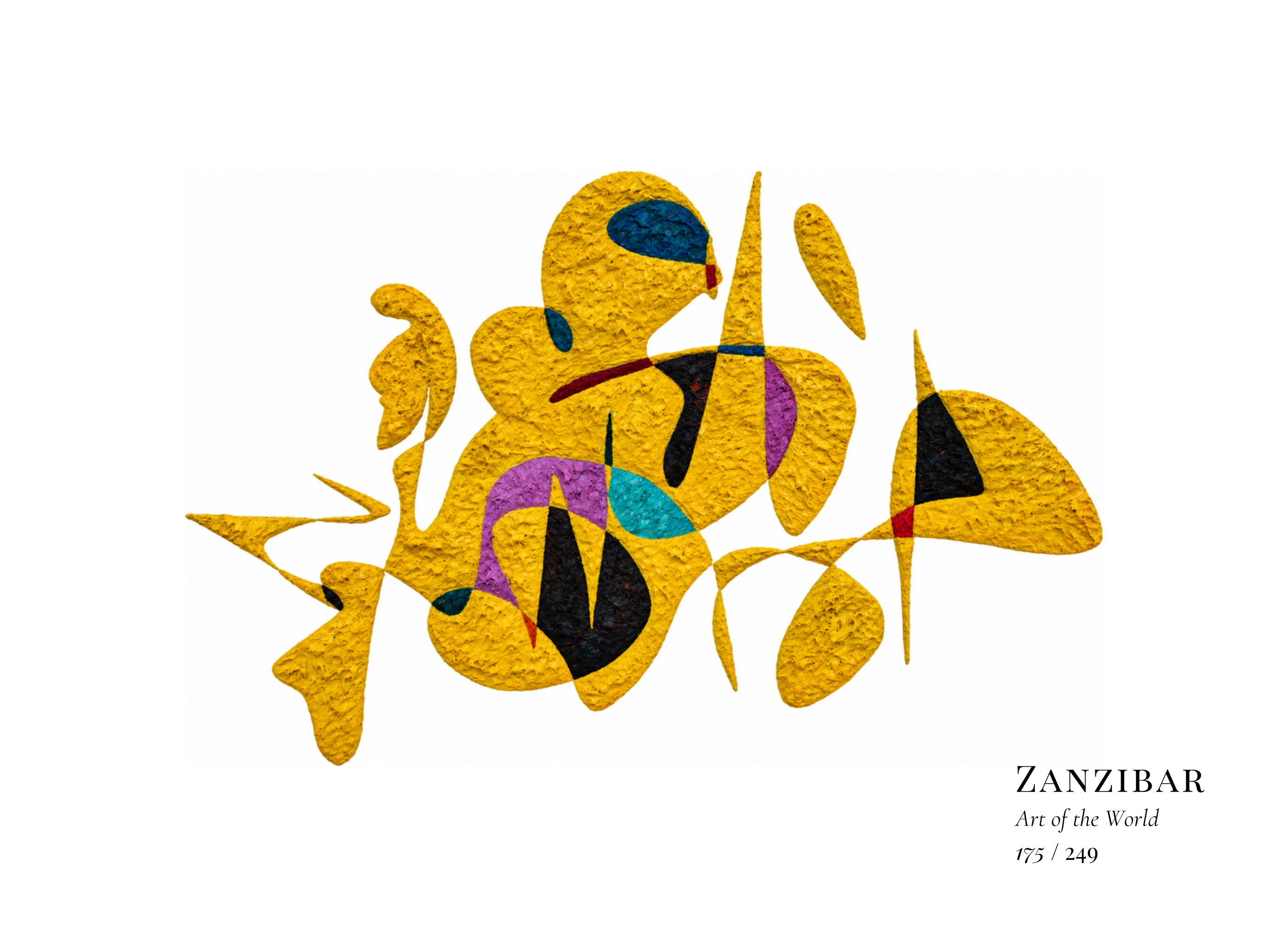 Zanzibar artwork by Gheorghe Virtosu from the Art of the World series