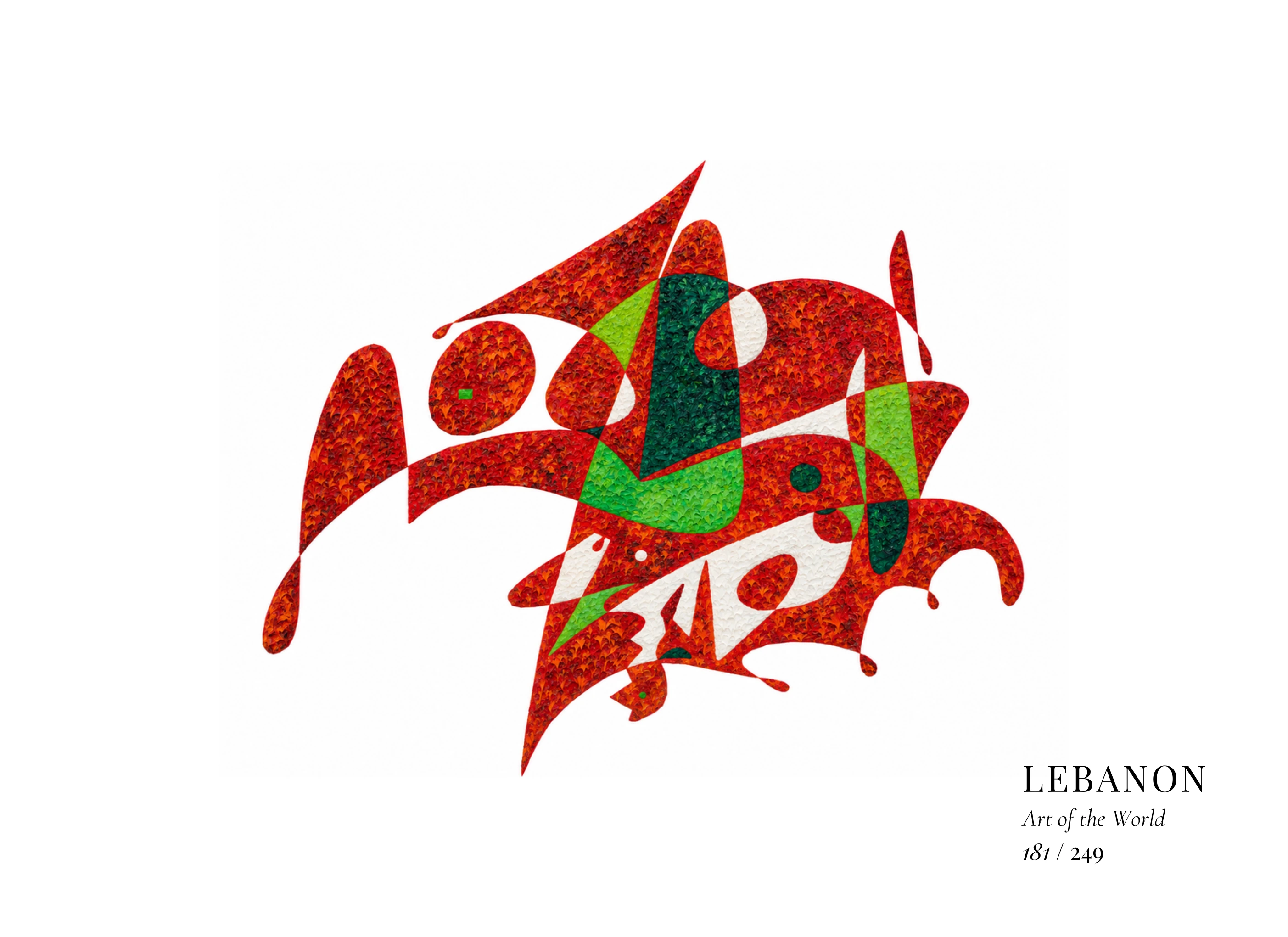 Lebanon artwork by Gheorghe Virtosu from the Art of the World series