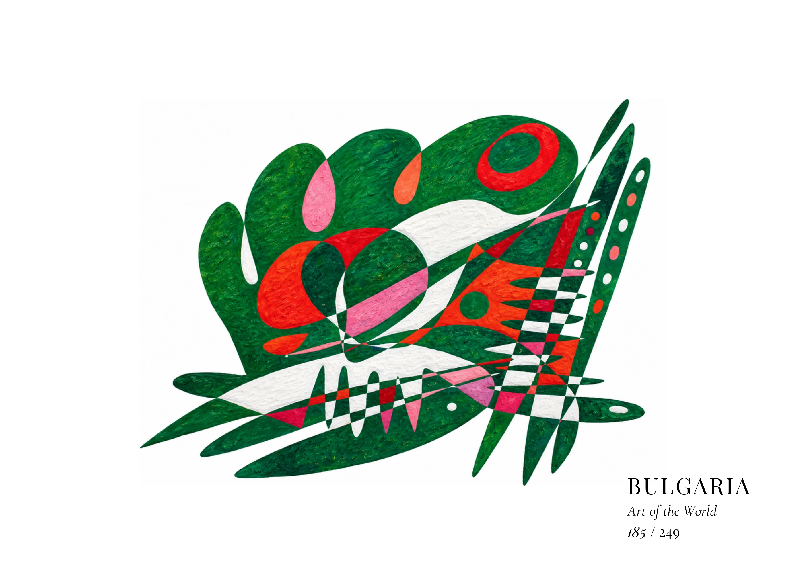 Bulgaria artwork by Gheorghe Virtosu from the Art of the World series