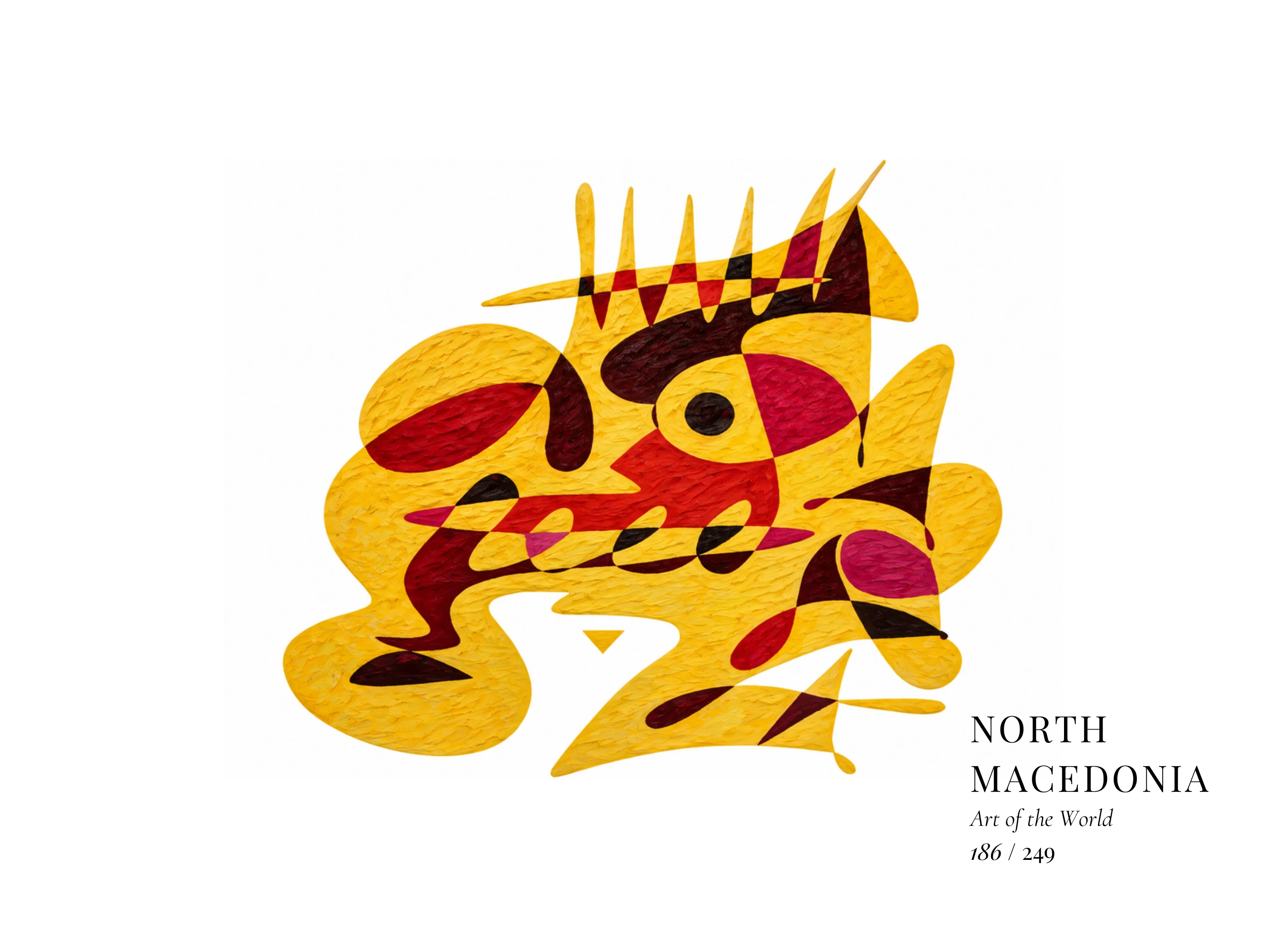 North Macedonia artwork by Gheorghe Virtosu from the Art of the World series