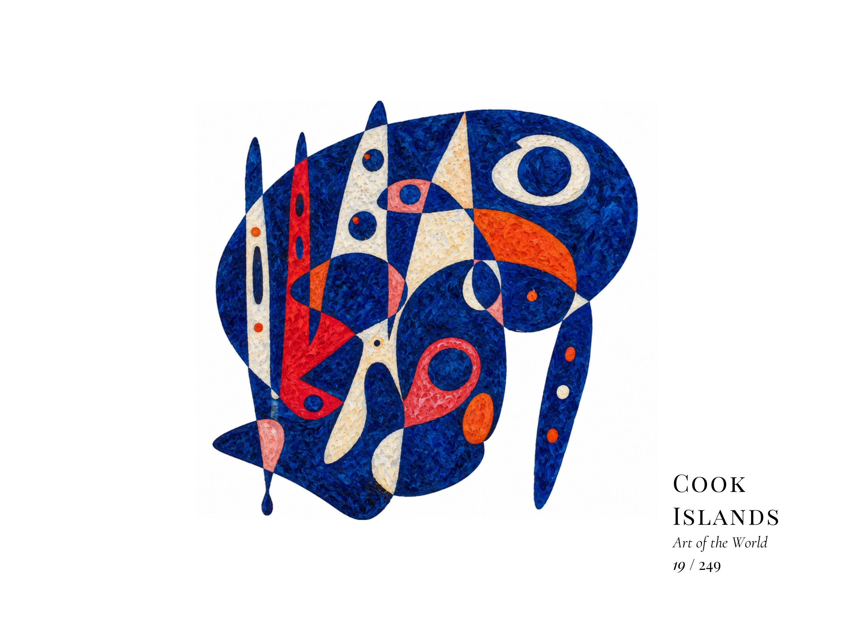 Cook Islands artwork by Gheorghe Virtosu from the Art of the World series