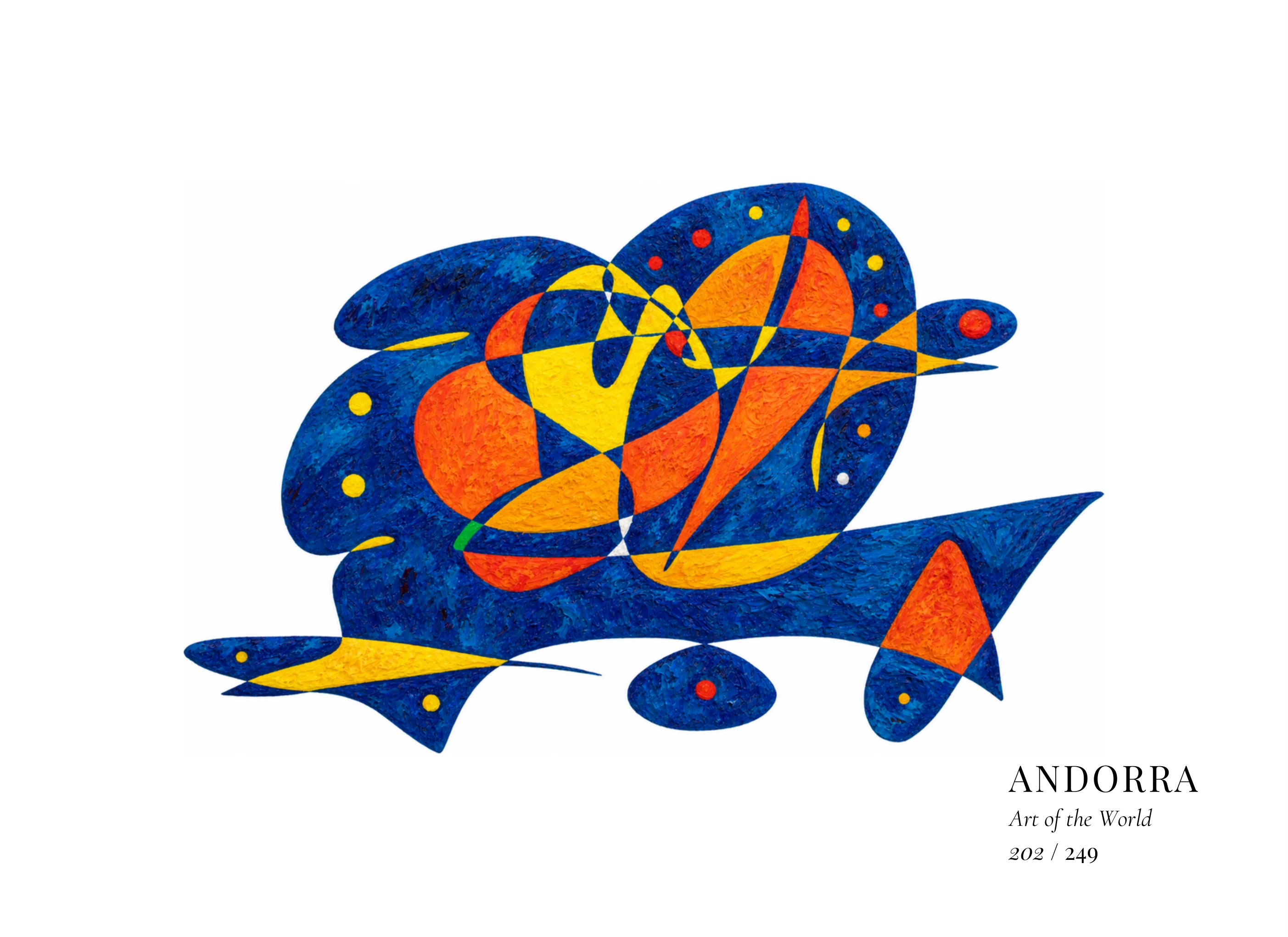 Andorra artwork by Gheorghe Virtosu from the Art of the World series