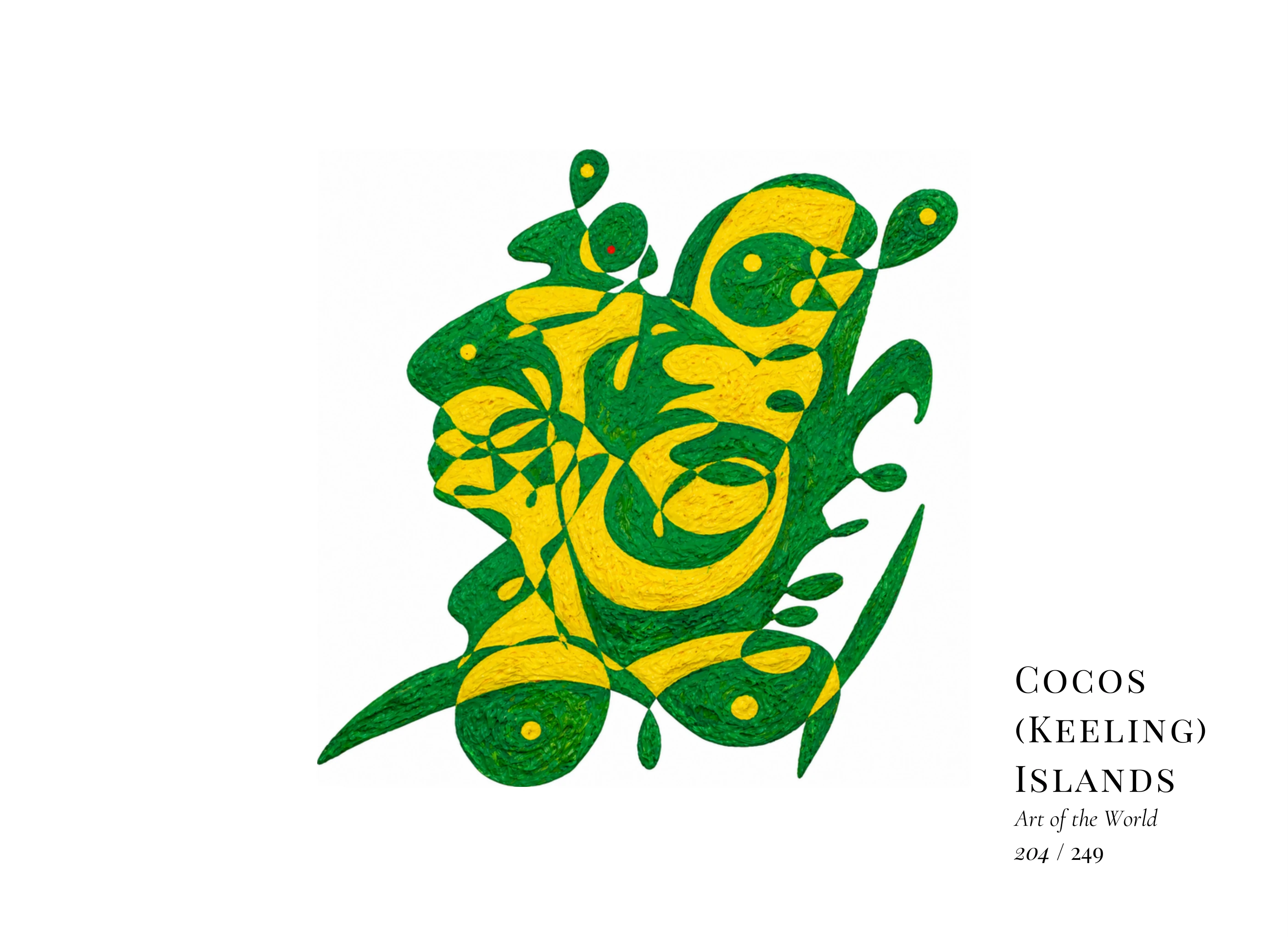 Cocos (Keeling) Islands artwork by Gheorghe Virtosu from the Art of the World series