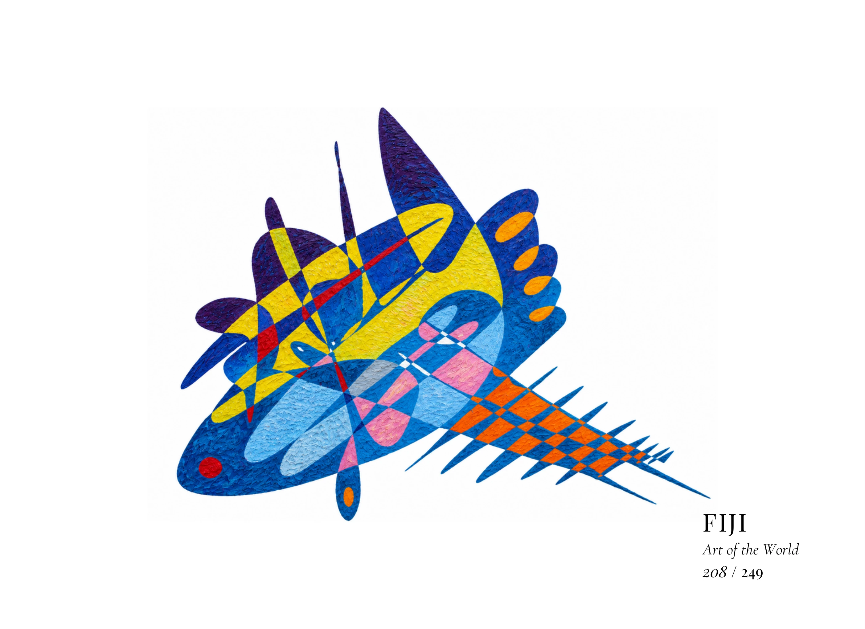 Fiji artwork by Gheorghe Virtosu from the Art of the World series
