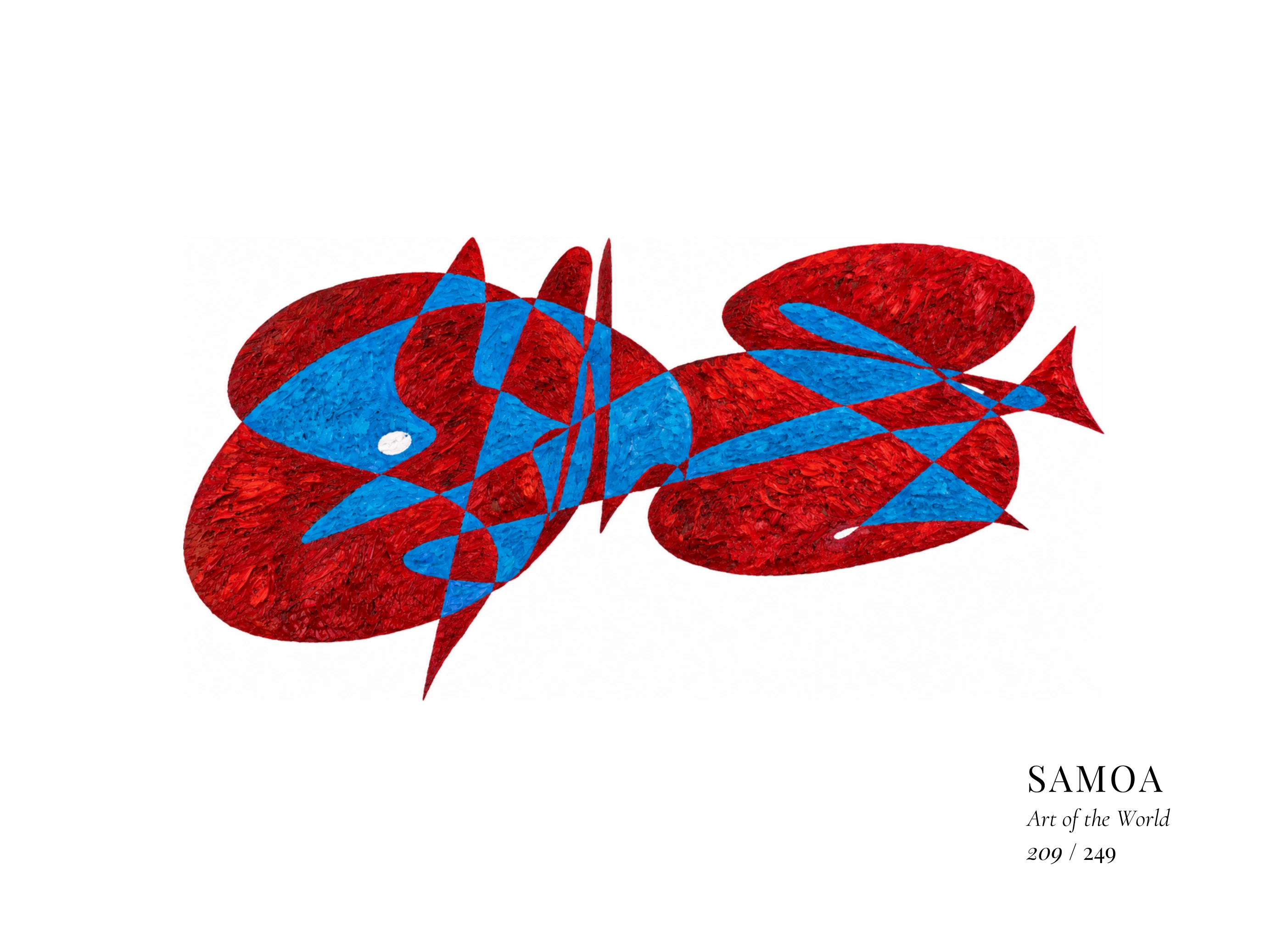 Samoa artwork by Gheorghe Virtosu from the Art of the World series