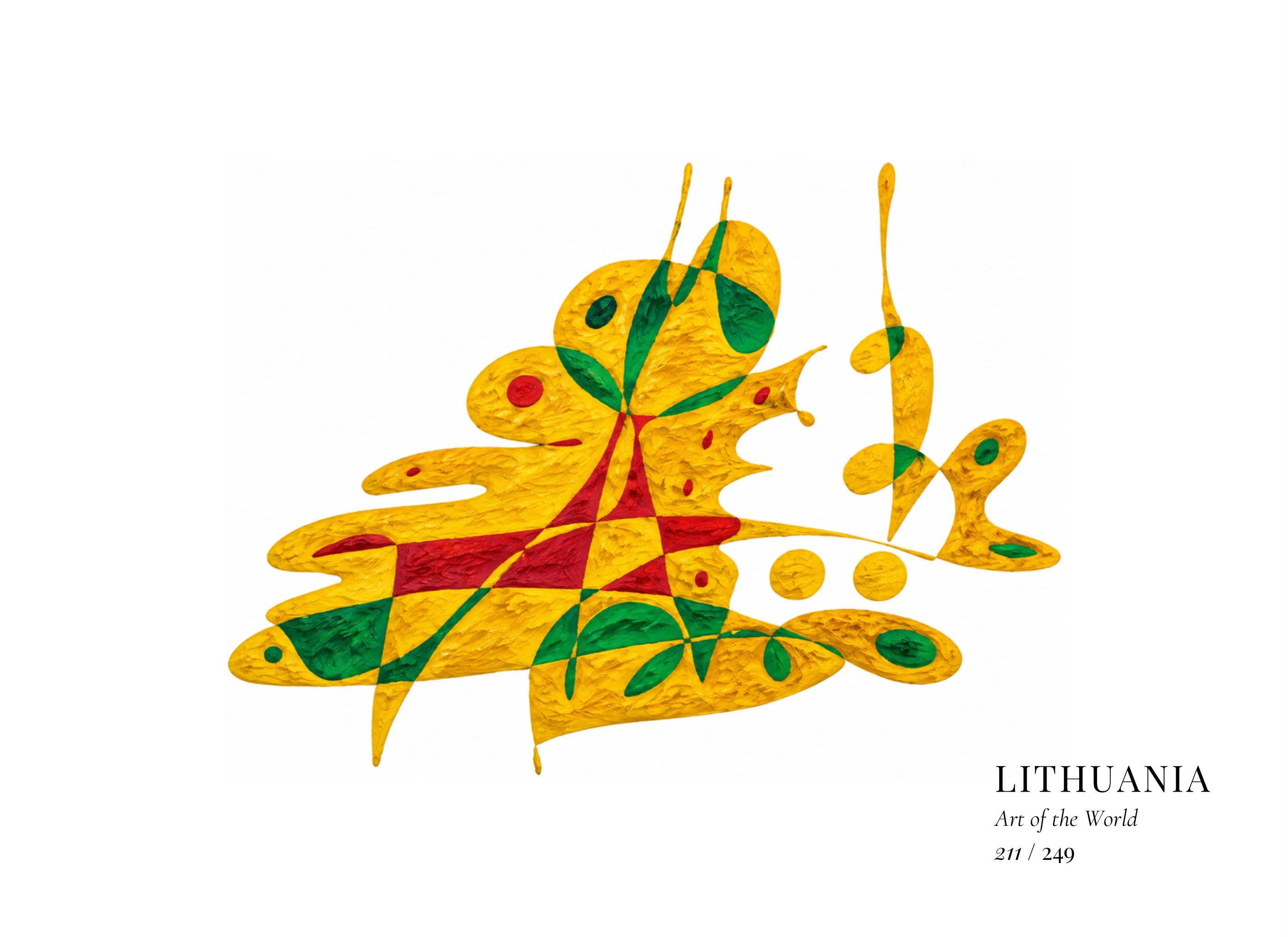 Lithuania artwork by Gheorghe Virtosu from the Art of the World series