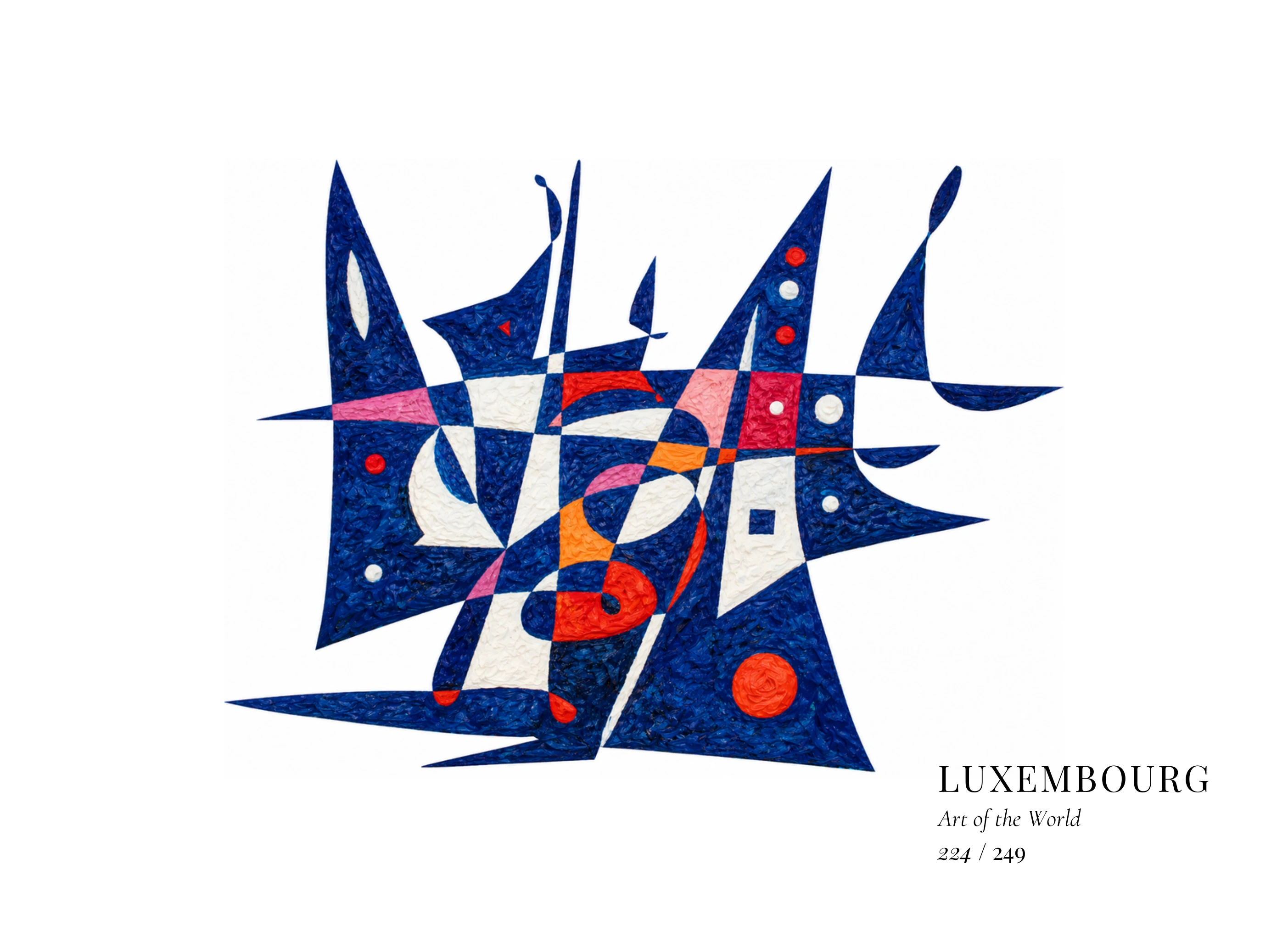 Luxembourg artwork by Gheorghe Virtosu from the Art of the World series