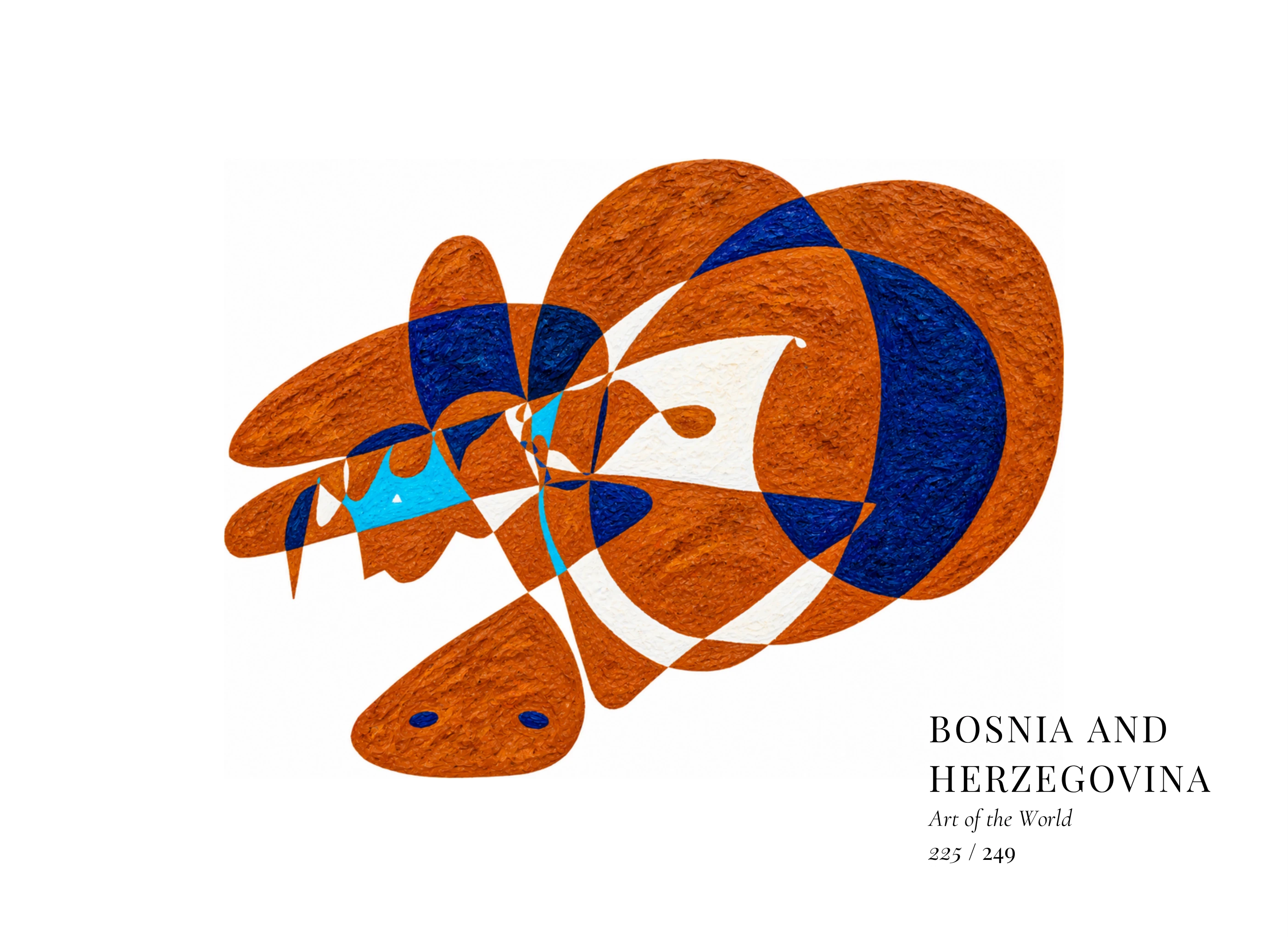 Bosnia and Herzegovina artwork by Gheorghe Virtosu from the Art of the World series