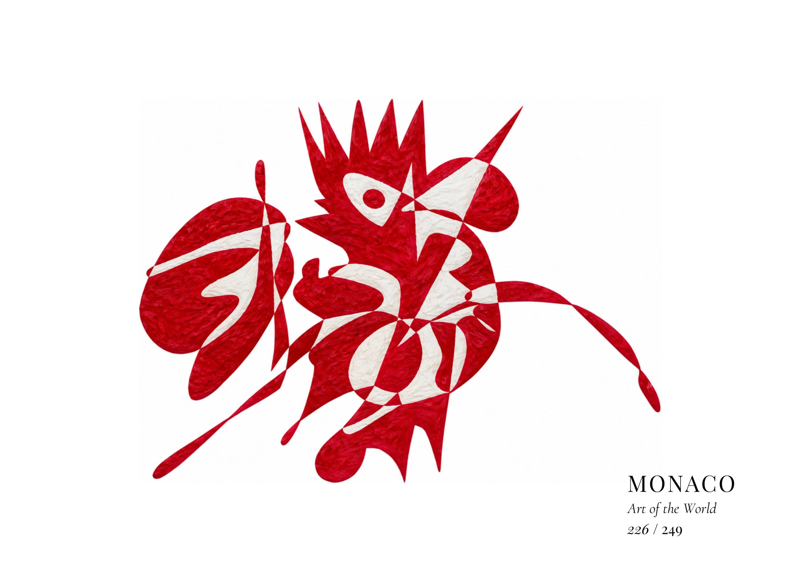 Monaco artwork by Gheorghe Virtosu from the Art of the World series