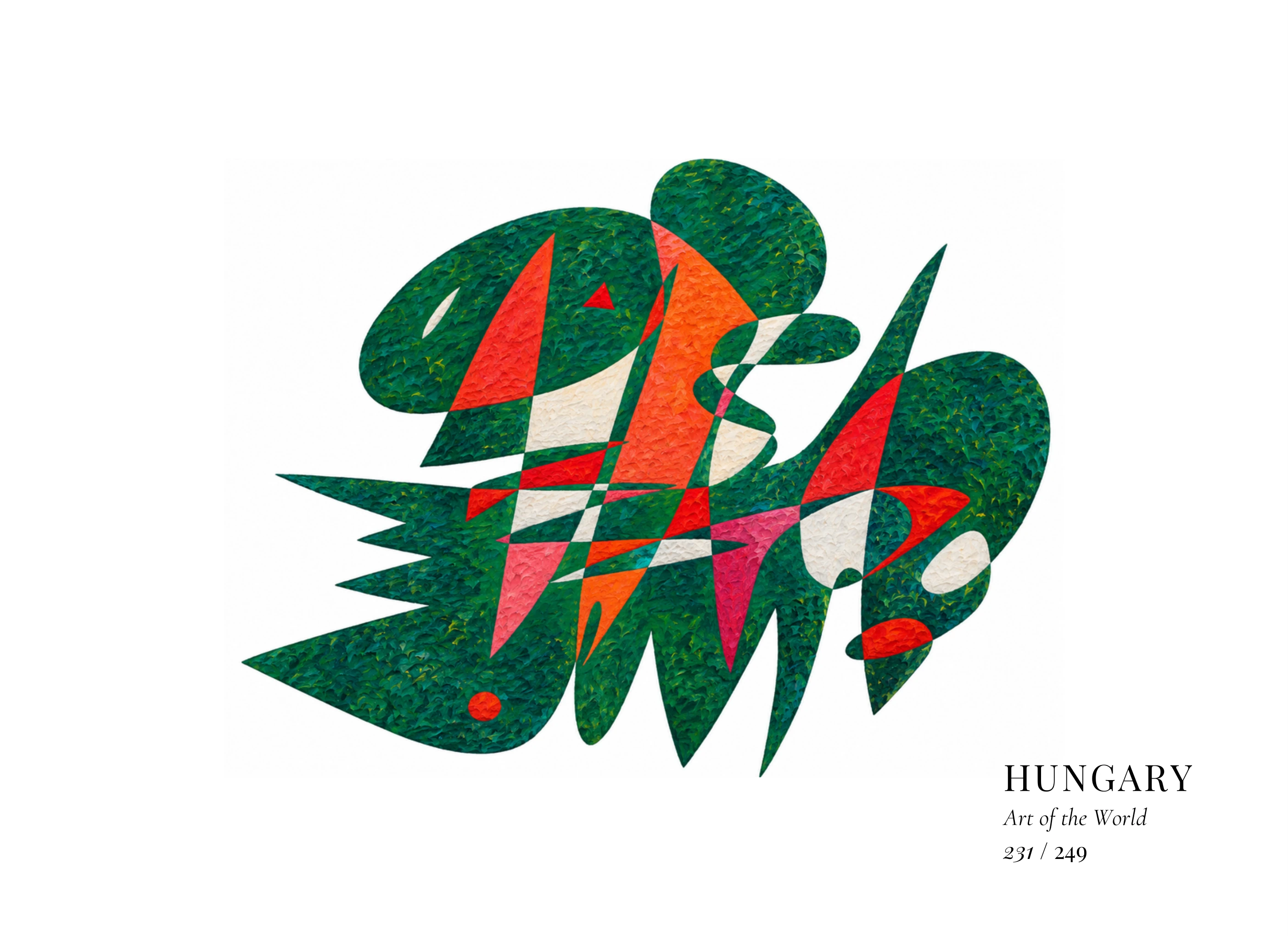 Hungary artwork by Gheorghe Virtosu from the Art of the World series