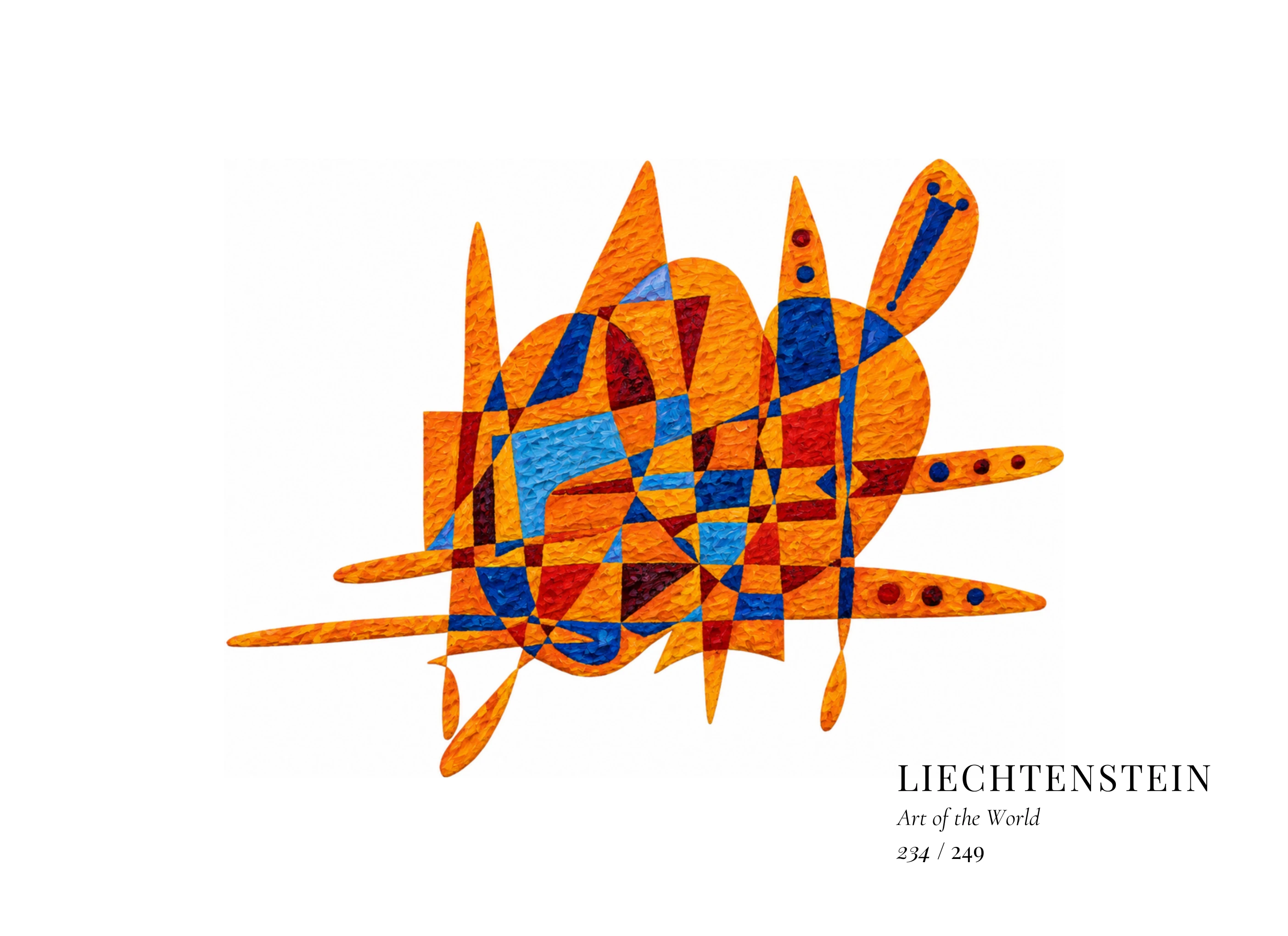 Liechtenstein artwork by Gheorghe Virtosu from the Art of the World series