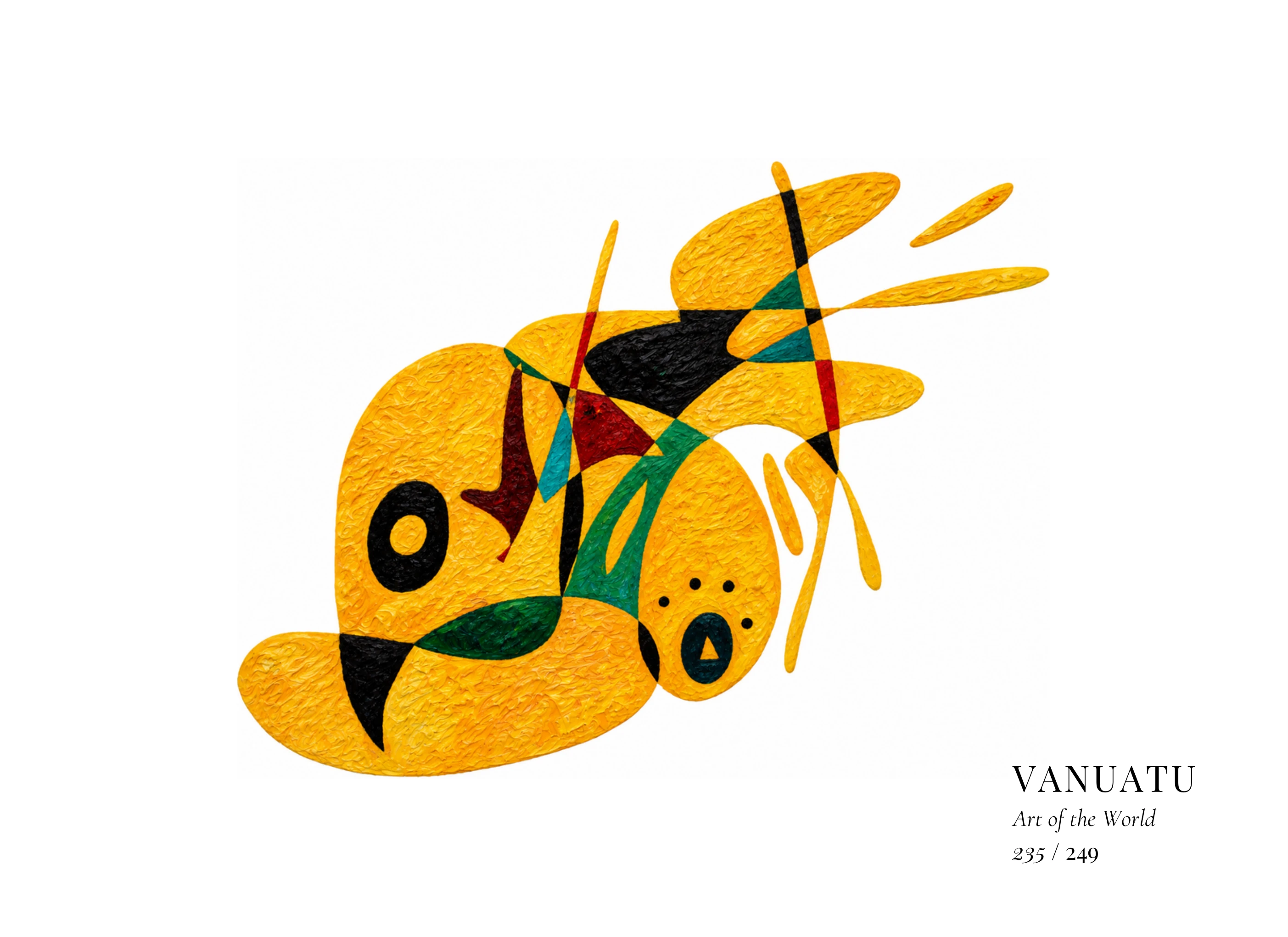 Vanuatu artwork by Gheorghe Virtosu from the Art of the World series