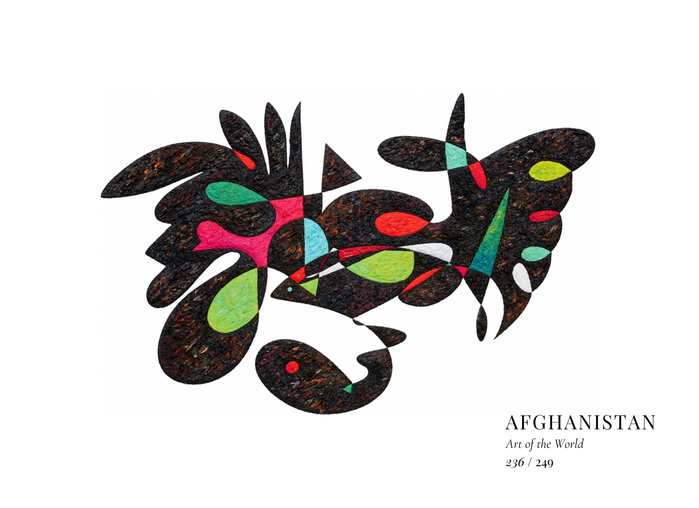 Afghanistan artwork by Gheorghe Virtosu from the Art of the World series