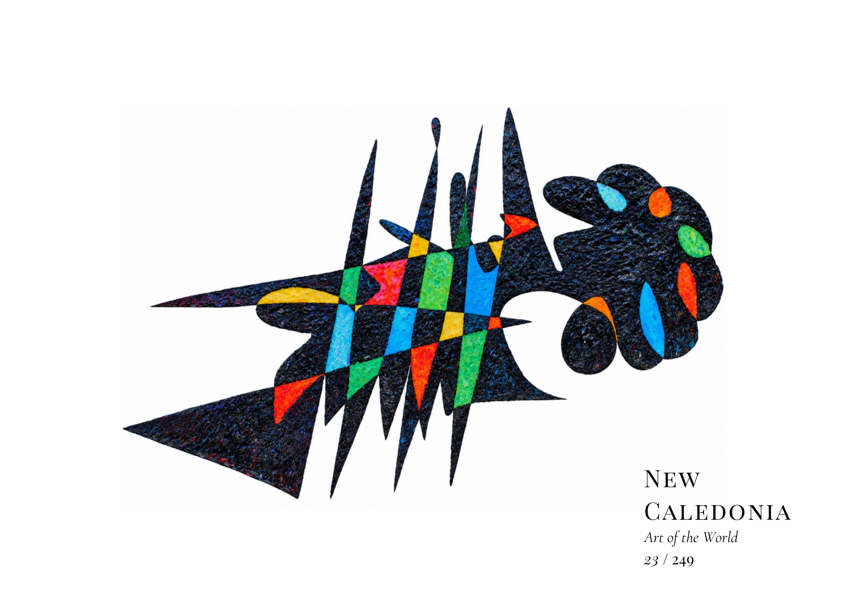 New Caledonia artwork by Gheorghe Virtosu from the Art of the World series