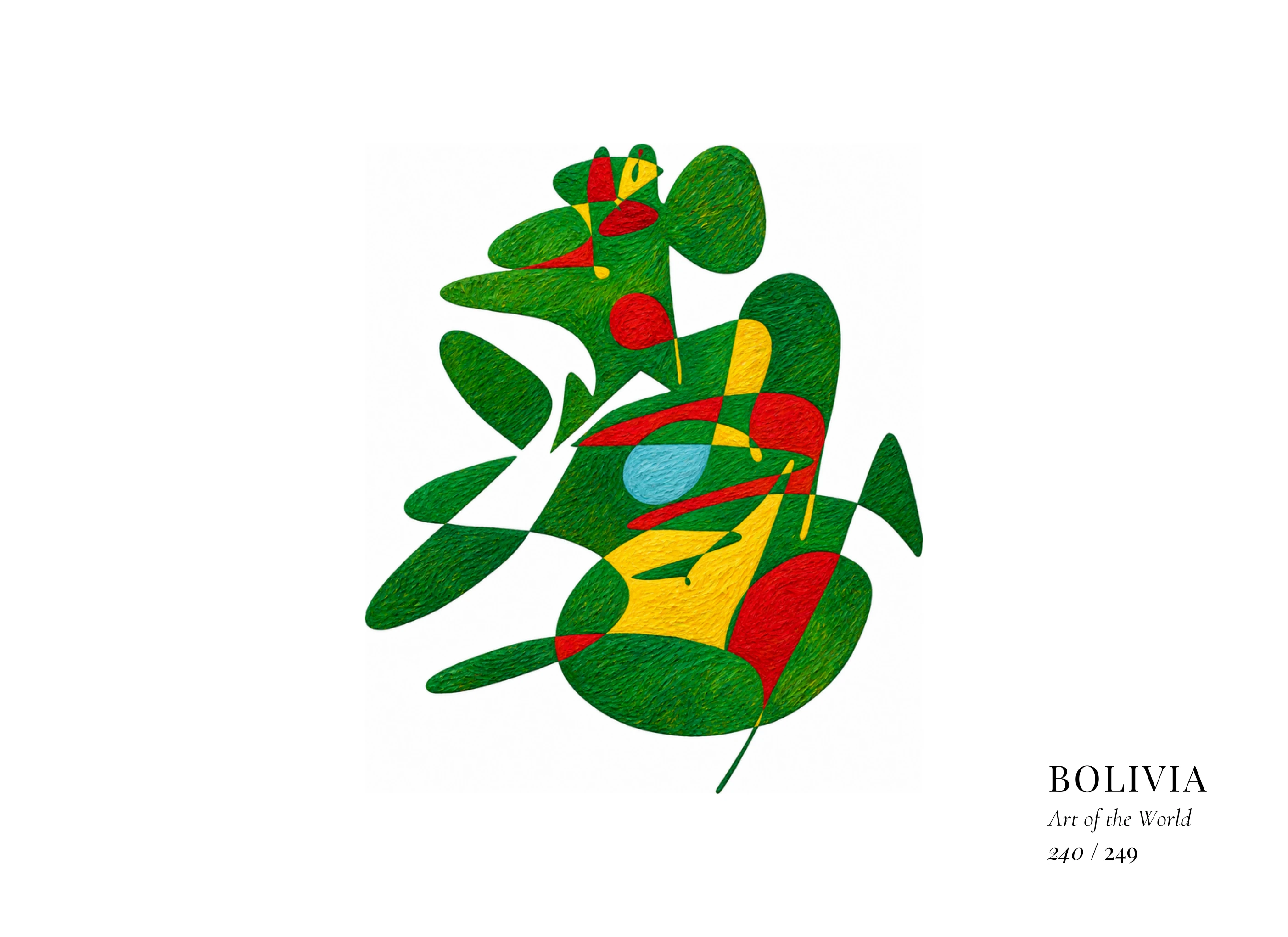 Bolivia artwork by Gheorghe Virtosu from the Art of the World series