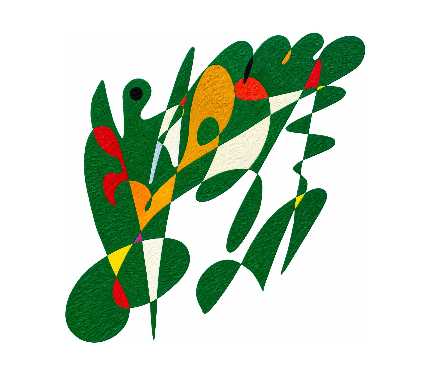 Guyana artwork by Gheorghe Virtosu from the Art of the World series