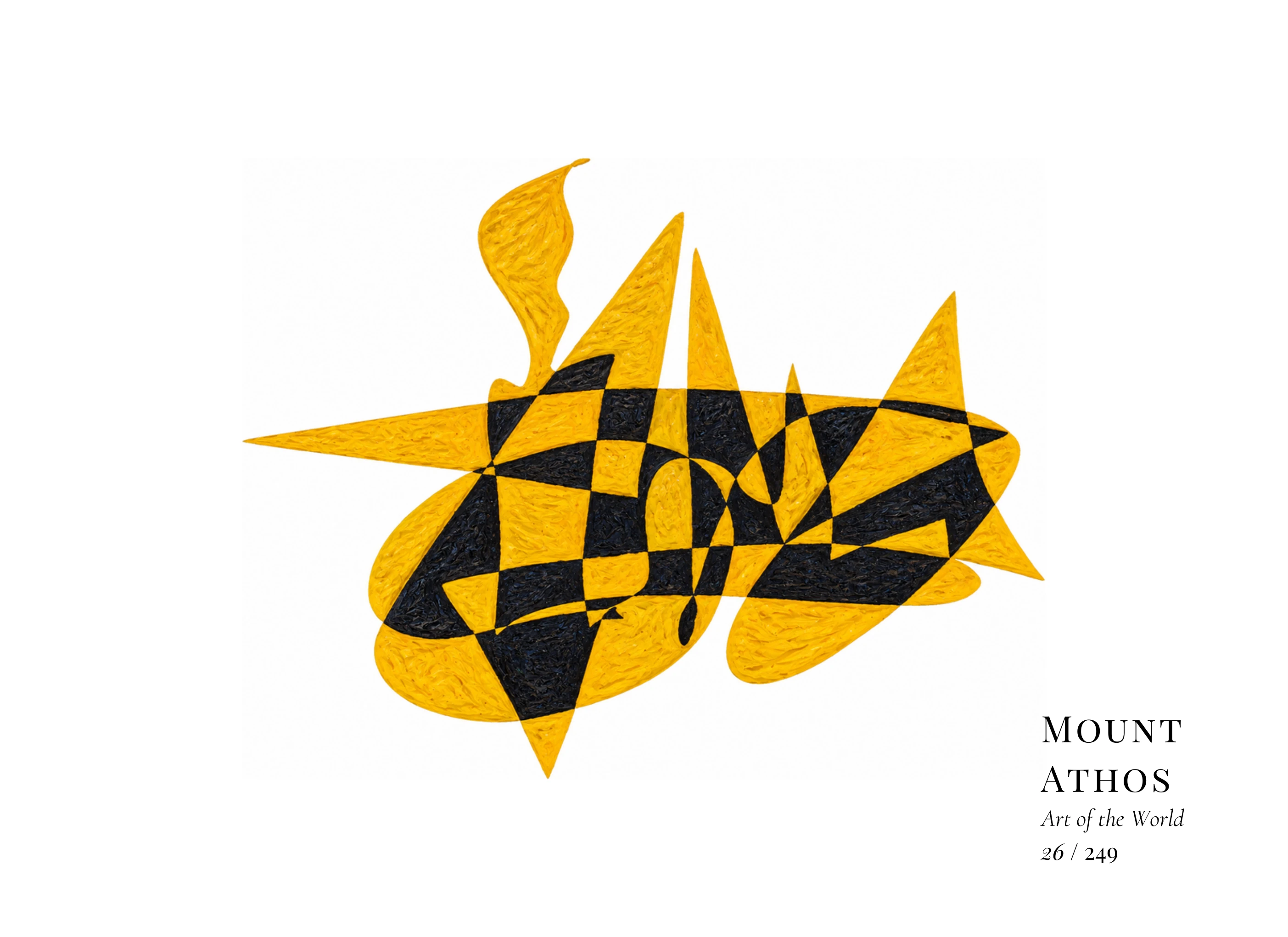 Mount Athos artwork by Gheorghe Virtosu from the Art of the World series