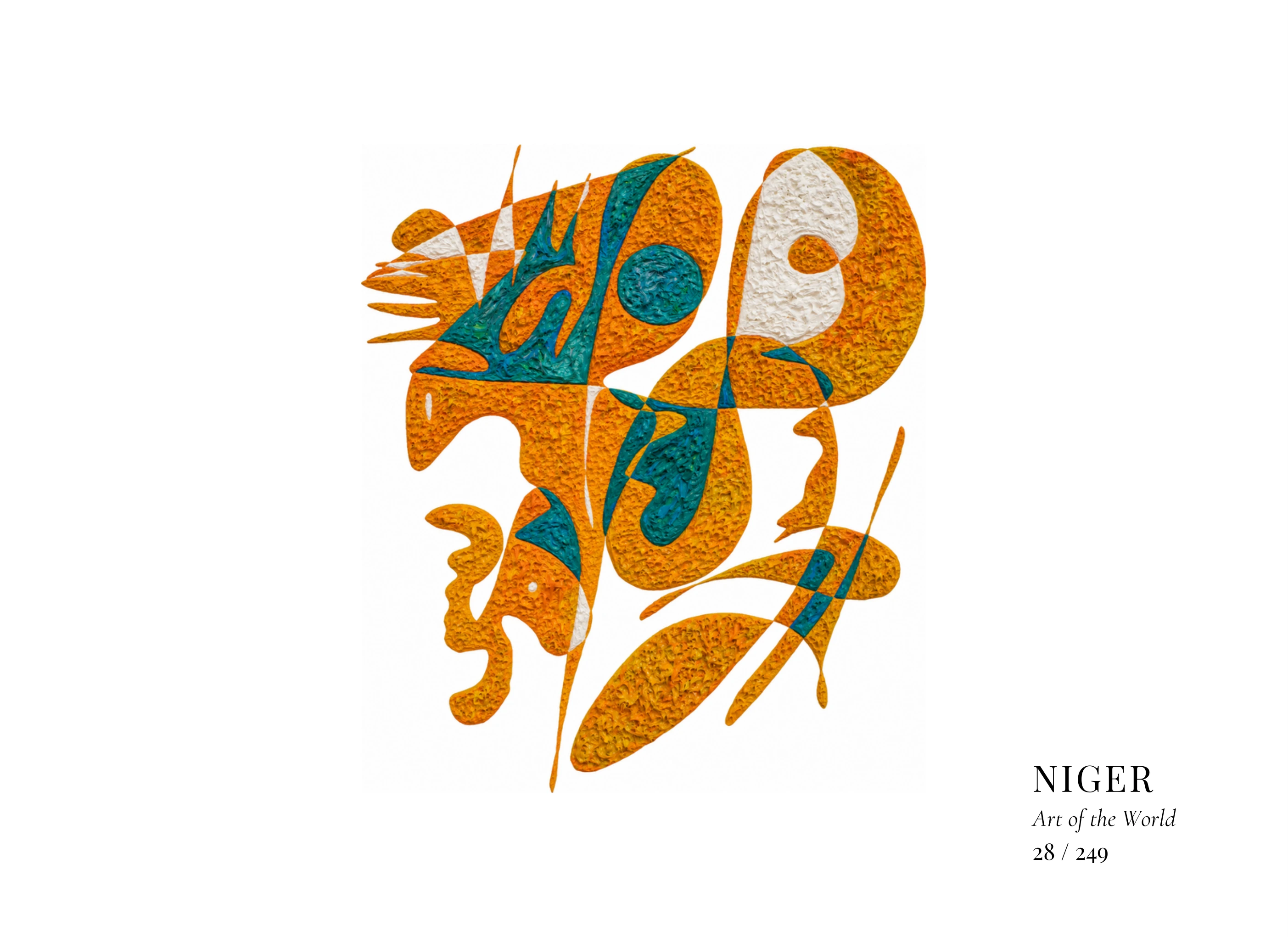 Niger artwork by Gheorghe Virtosu from the Art of the World series