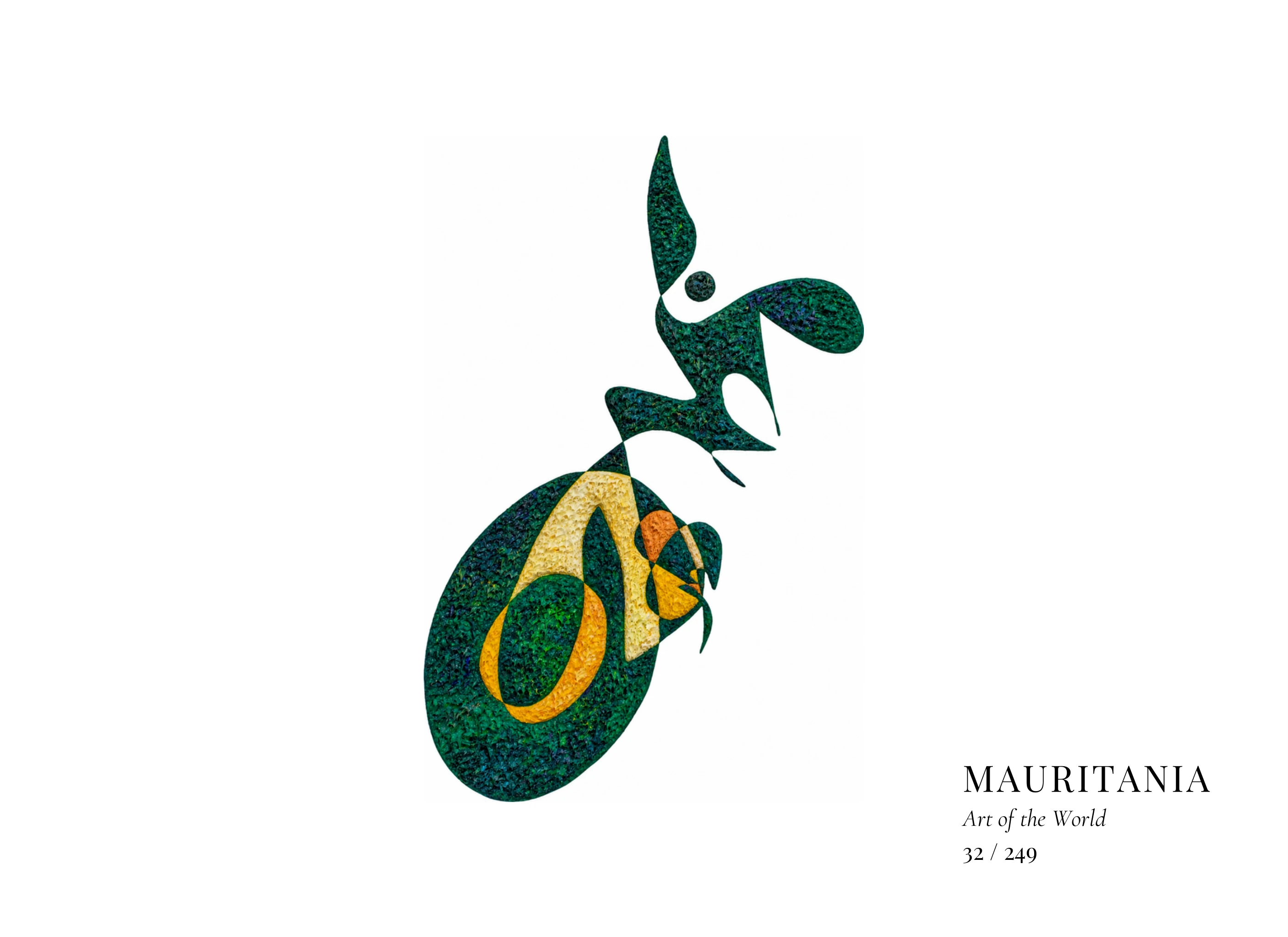 Mauritania artwork by Gheorghe Virtosu from the Art of the World series