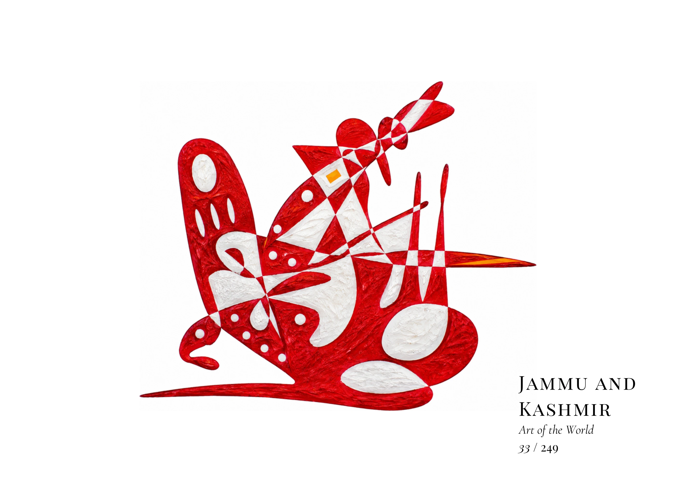 Jammu and Kashmir artwork by Gheorghe Virtosu from the Art of the World series