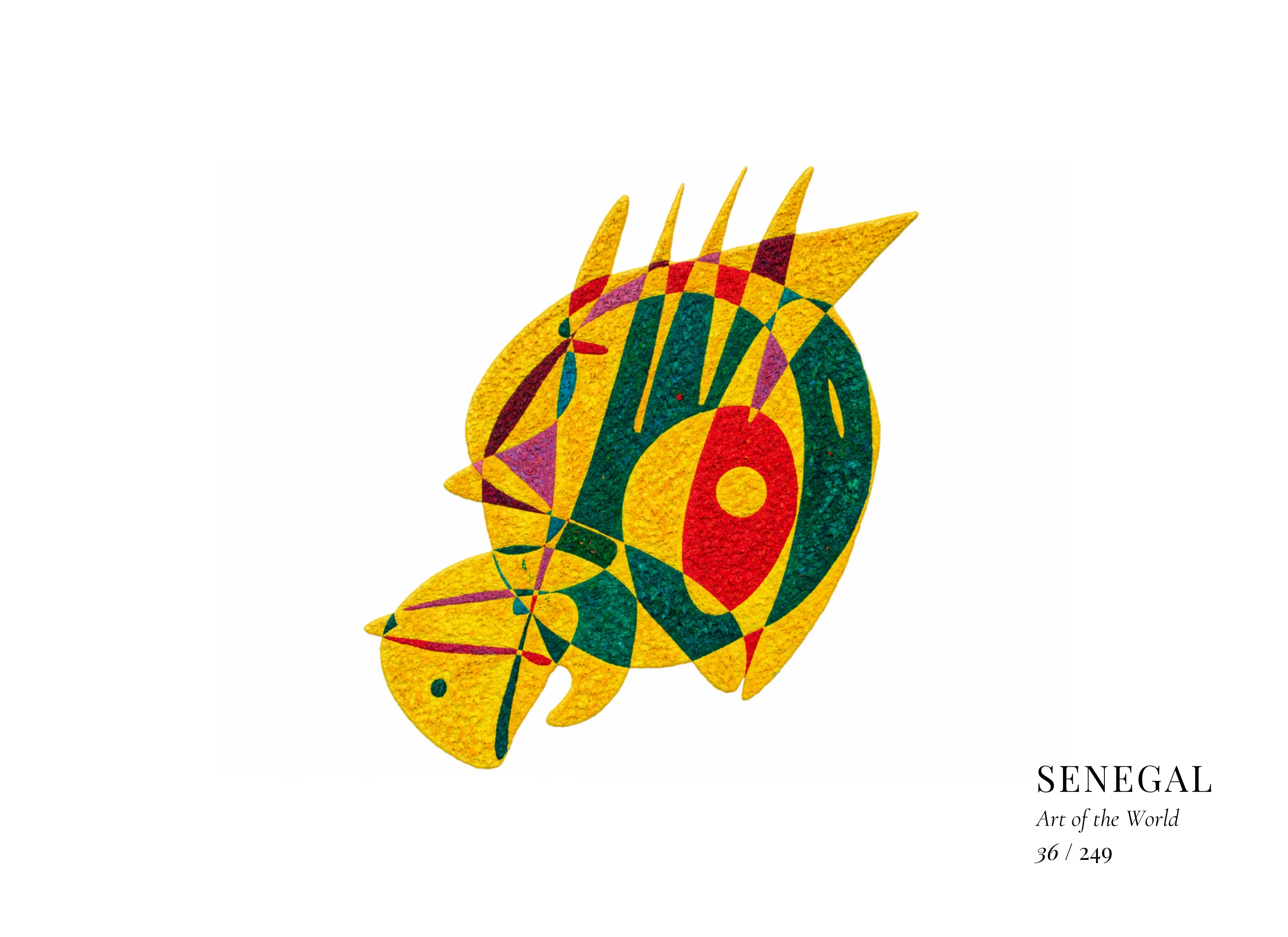 Senegal artwork by Gheorghe Virtosu from the Art of the World series