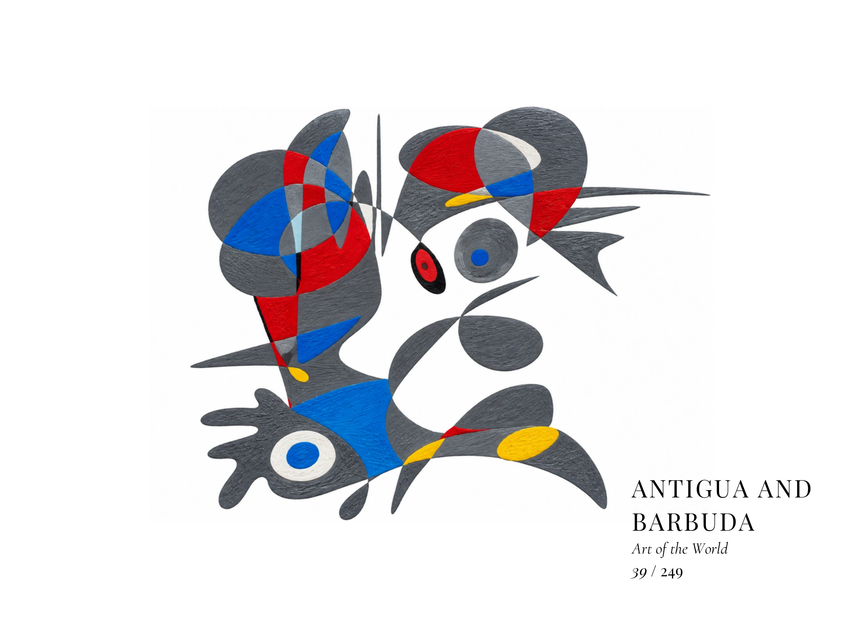 Antigua and Barbuda artwork by Gheorghe Virtosu from the Art of the World series
