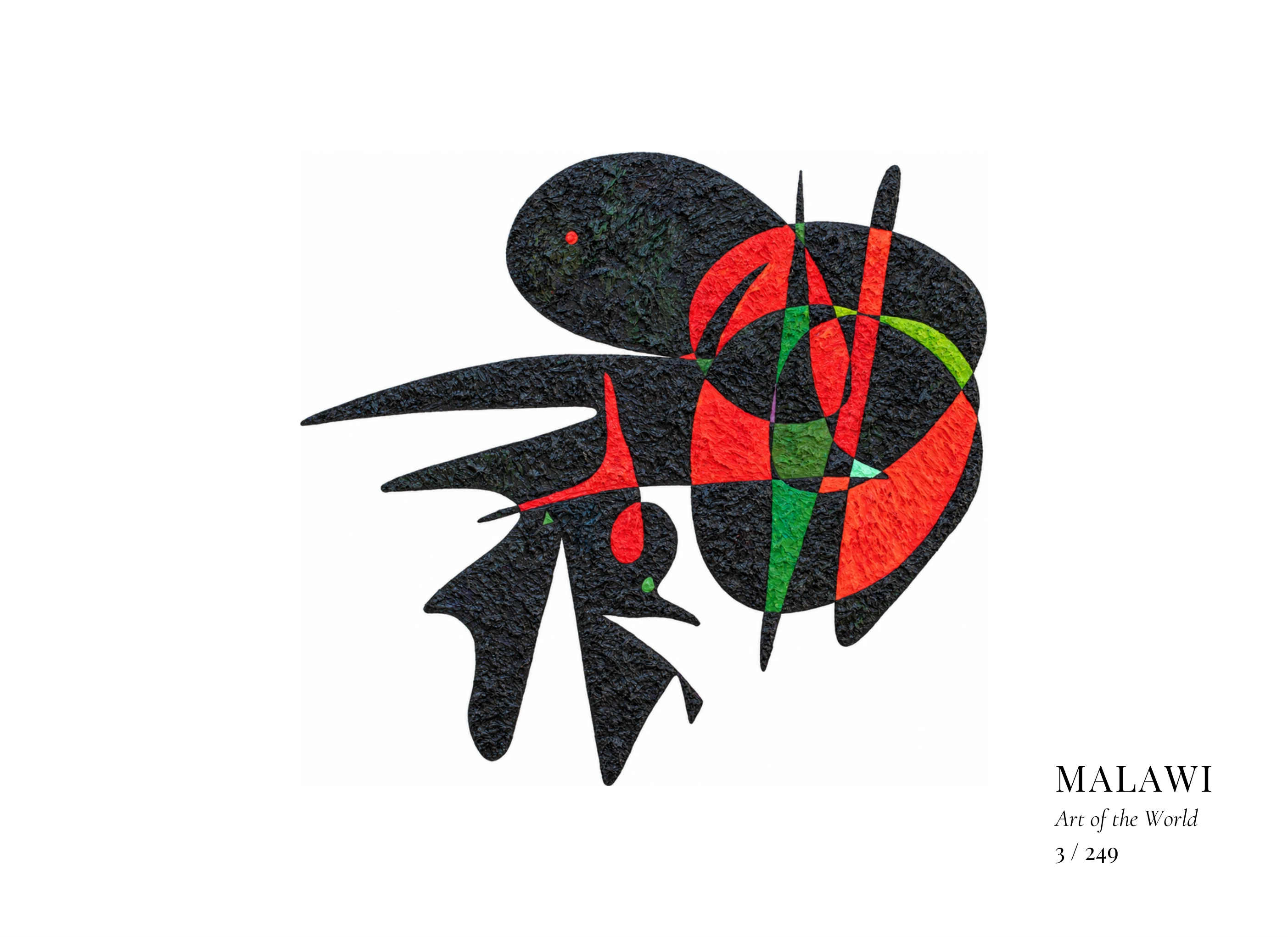 Malawi artwork by Gheorghe Virtosu from the Art of the World series