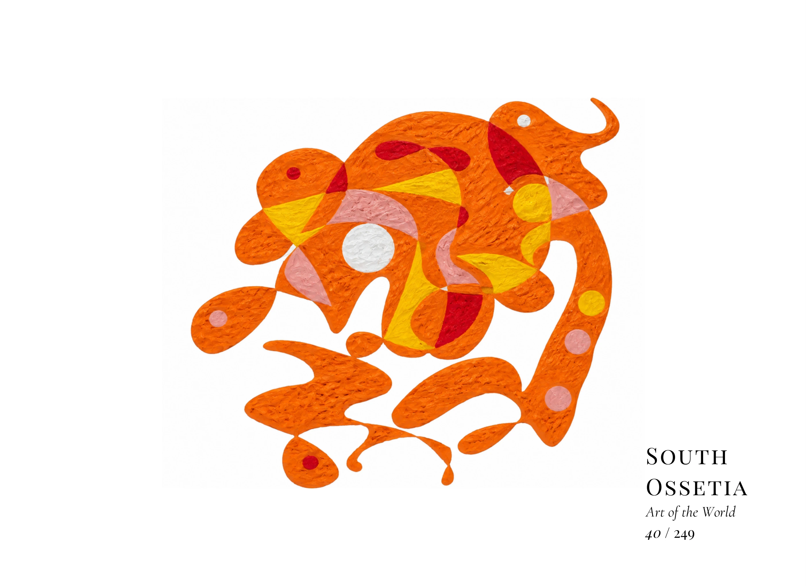 South Ossetia artwork by Gheorghe Virtosu from the Art of the World series